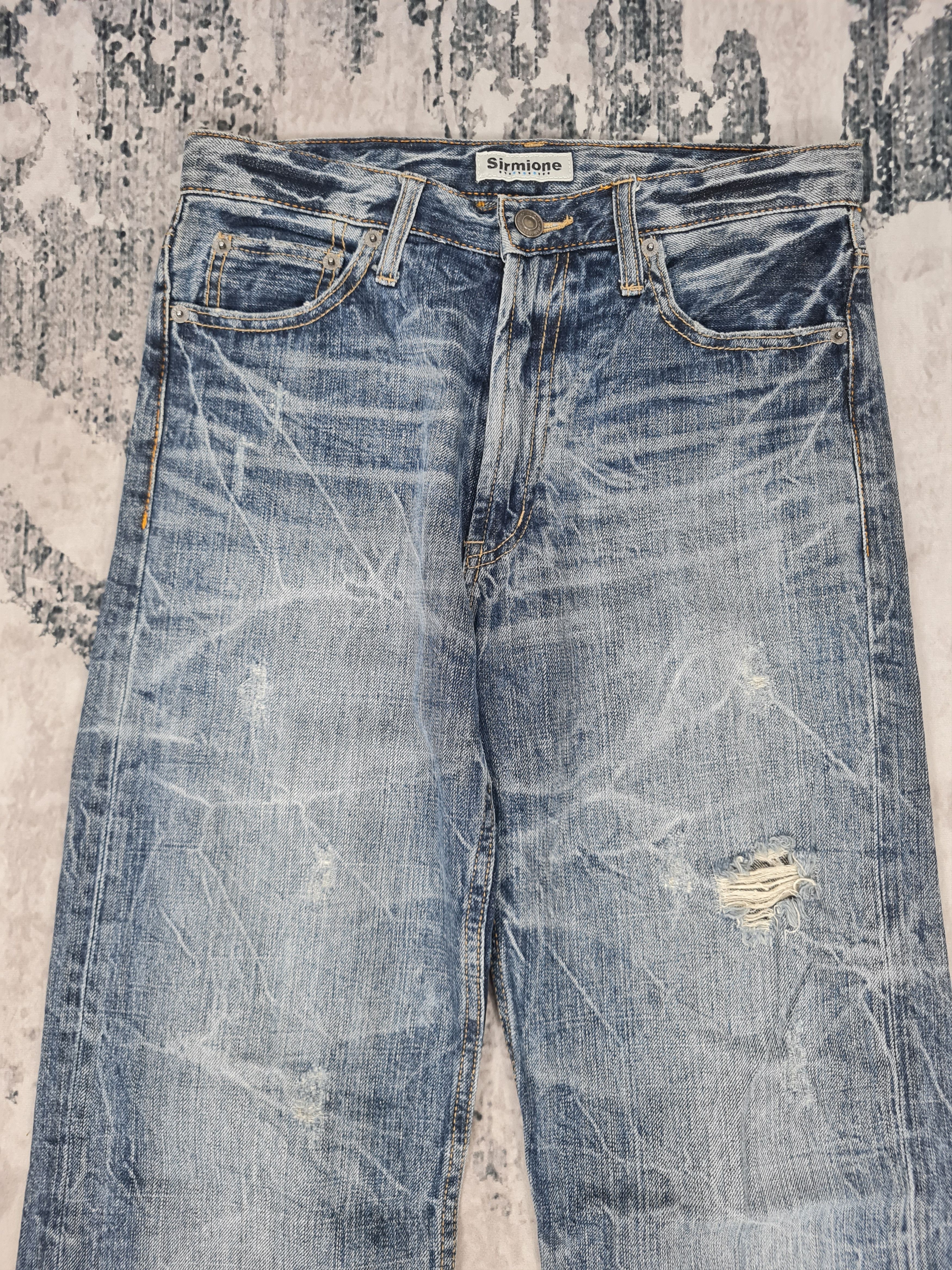 Japanese Brand Sirmione Embroider Skull Stone Wash Jeans 29x32.5 JB0160 Size US 29 - 5 Thumbnail