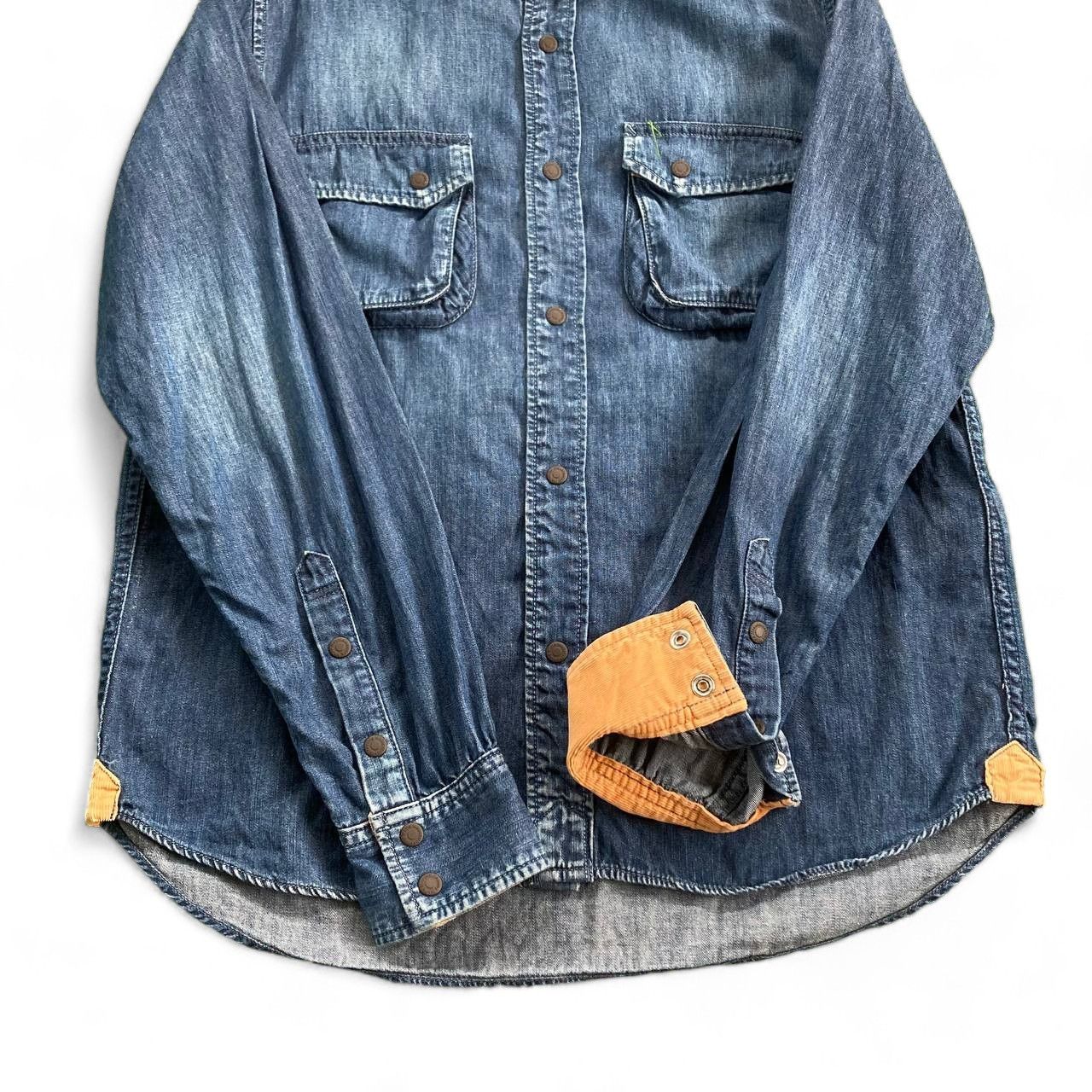 White Mountaineering AW13 Blue Denim Shirt Size US S / EU 44-46 / 1 - 5 Thumbnail
