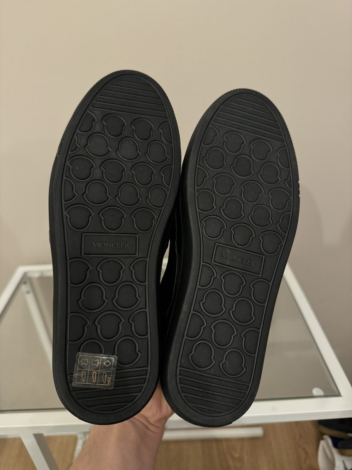Designer × Moncler Moncler suede leather slip on sneakers never worn shoes Size US 5 / IT 35 - 7 Thumbnail
