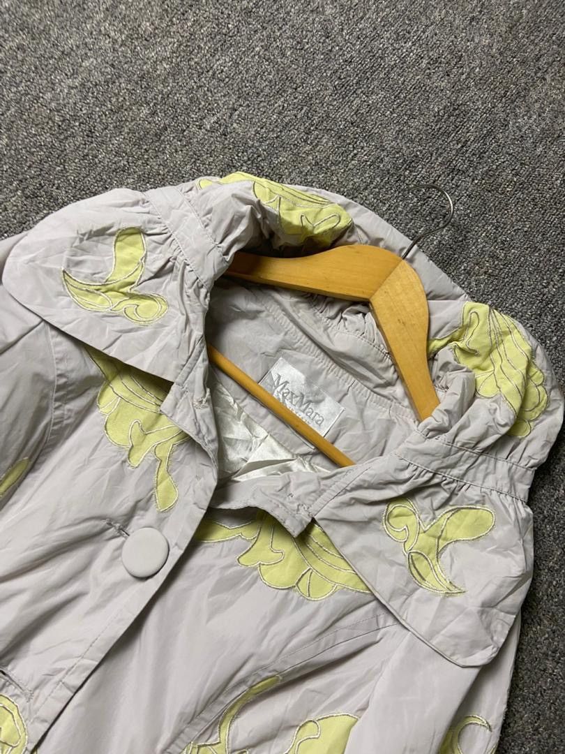 Max Mara MaxMara Italy Lightweight Polyester Floral Jacket (185) Size XS / US 0-2 / IT 36-38 - 11 Thumbnail