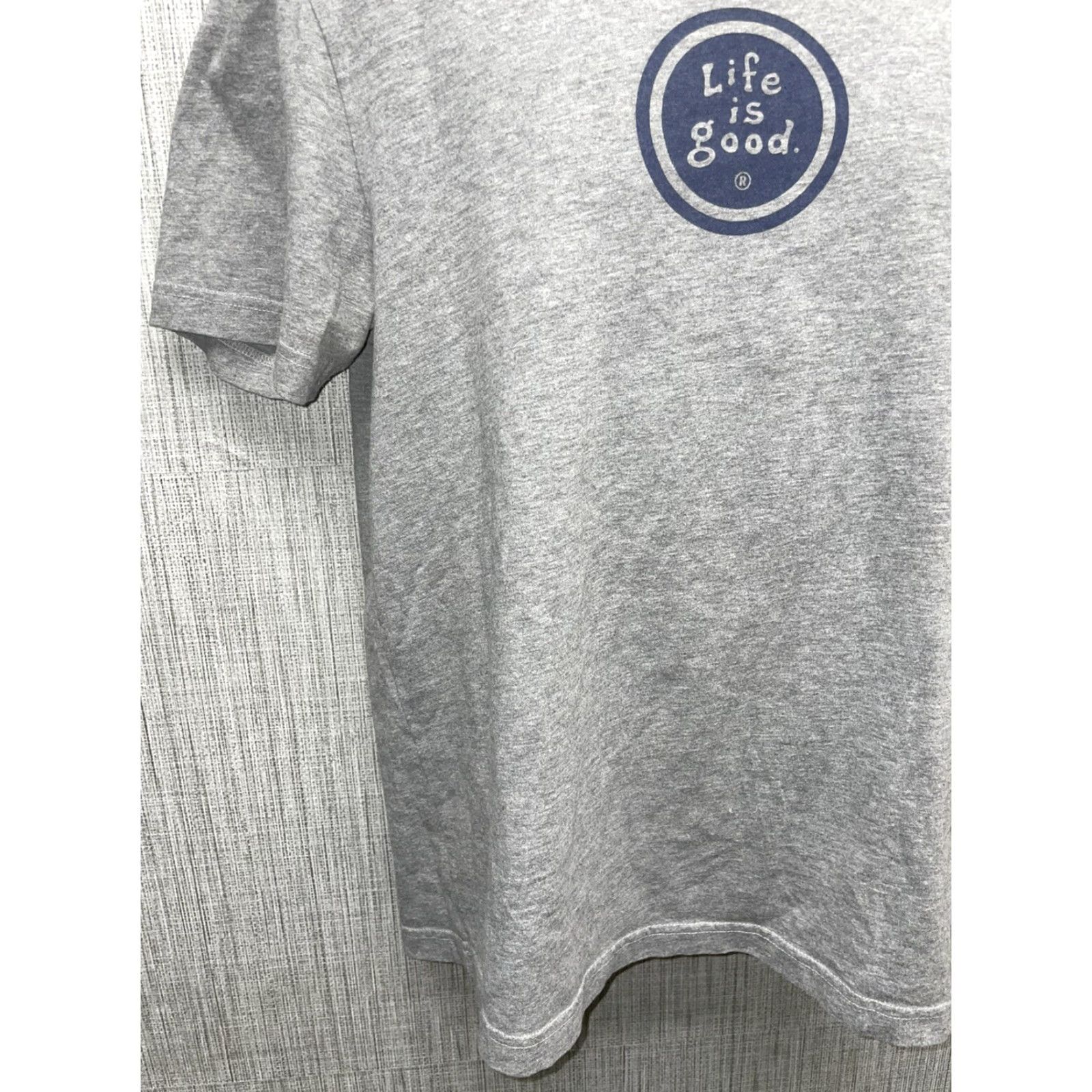 Life is Good Life Is Good Mens Grey Graphic T-Shirt Adult Medium Size US M / EU 48-50 / 2 - 6 Thumbnail