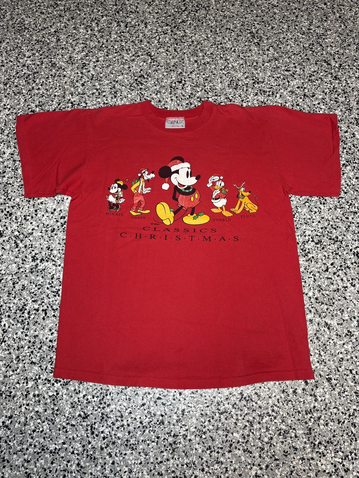 Disney Vintage 1990s Disney Genius Classic Chrismas Tee Size M 0980 Size US M / EU 48-50 / 2 - 1 Thumbnail