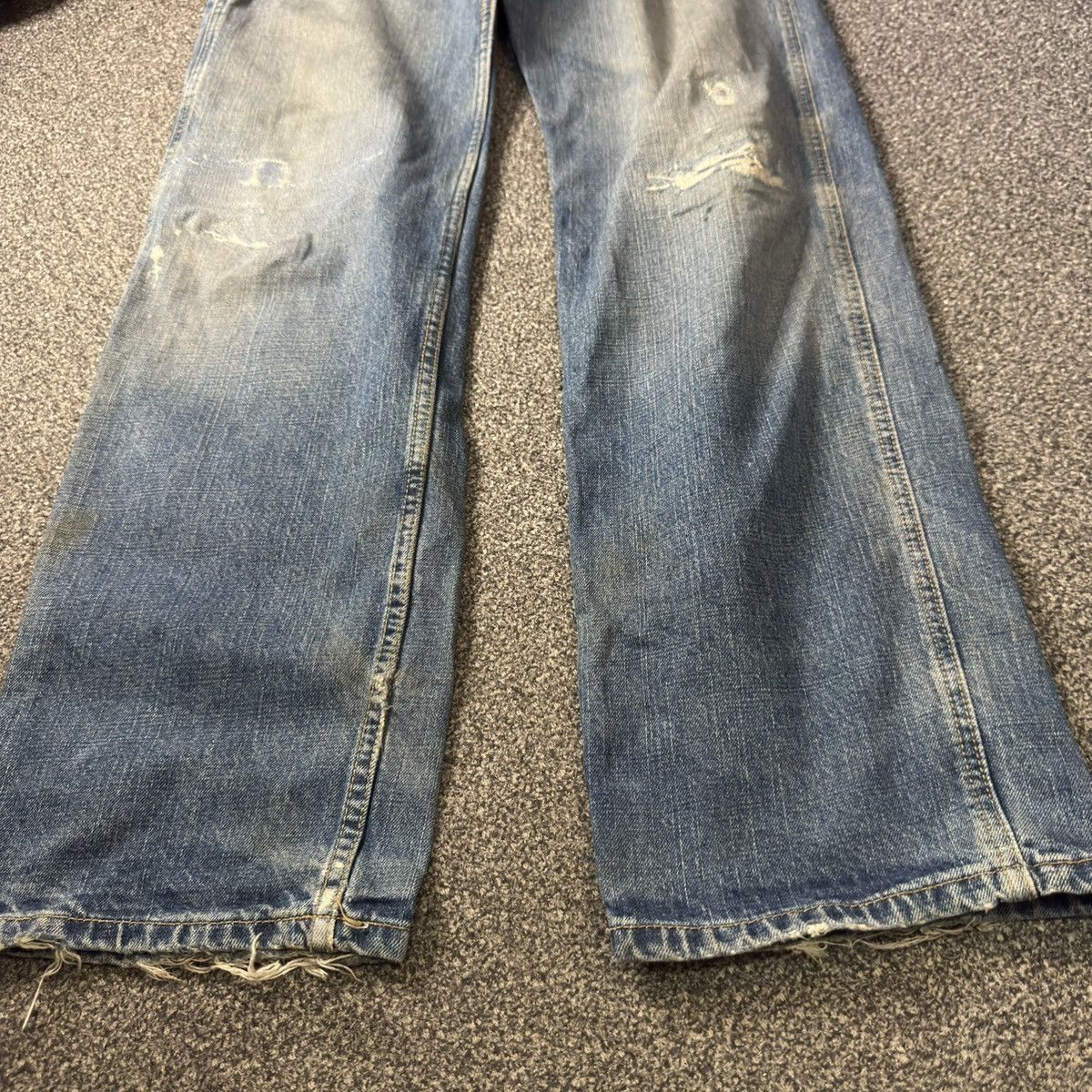RRL Ralph Lauren Vintage Ralph Lauren C5 Freemont Carpenter Distressed Denim Size US 32 / EU 48 - 7 Thumbnail