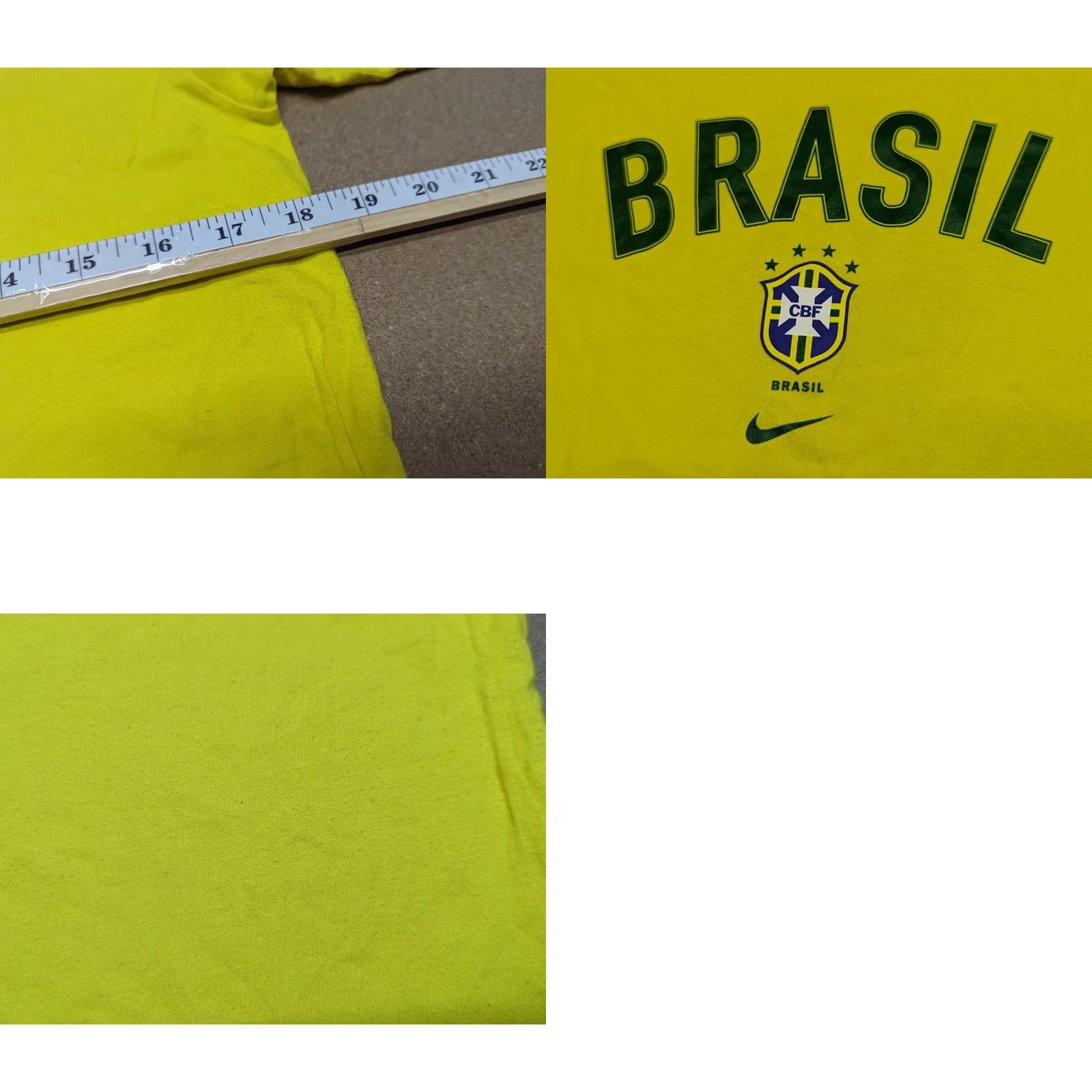 Nike Nike T-Shirt Baseball Jersey Vintage 90s Ronaldo Brasil Yellow Size S Mens Sports Cotton Jersey Shirt Size US S / EU 44-46 / 1 - 9 Thumbnail