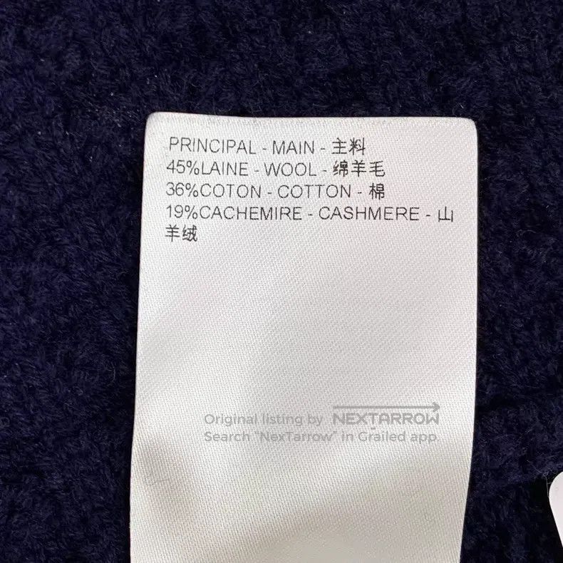 Louis Vuitton Louis Vuitton 24 Dark Blue Badge Sheep Wool Crew Neck Shor Size S / US 4 / IT 40 - 9 Thumbnail