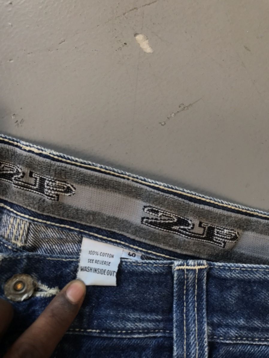 Southpole × Vintage Vintage 2 pac SpellOut embroidered denim Size US 39 - 6 Thumbnail