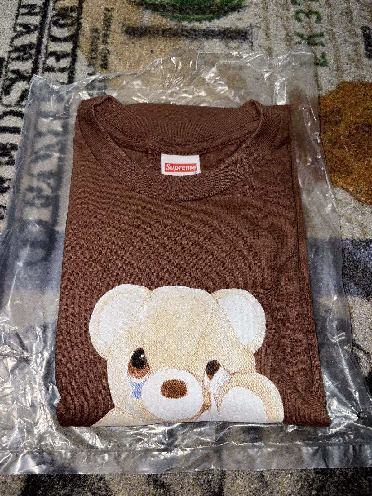 Supreme Bear Tee Brown Size L★ Supreme supreme bear tee - Gem