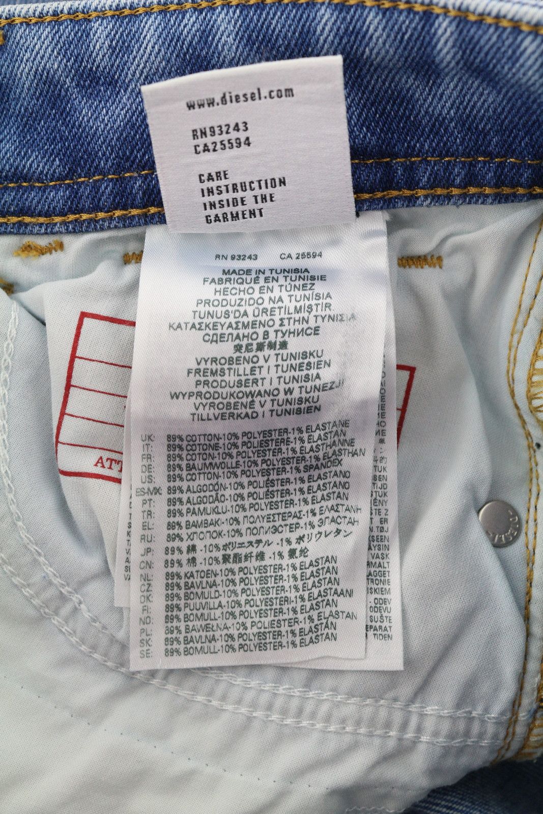 Diesel 2018 SLANDYLOW 9B92S W26/L32 Super Skinny Low Waist 40684 Size 26" / US 2 / IT 38 - 8 Thumbnail
