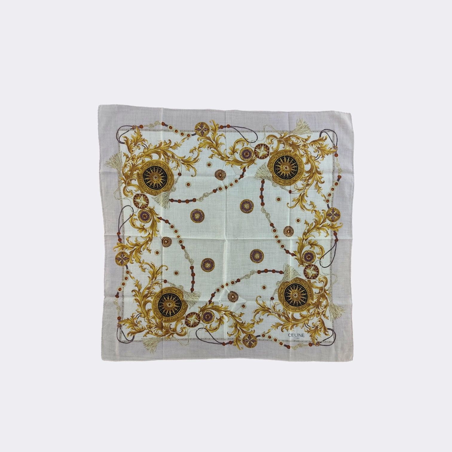 Celine × Vintage Vintage Celine Handkerchief Neckerchief Bandana H393H Size ONE SIZE - 2 Thumbnail