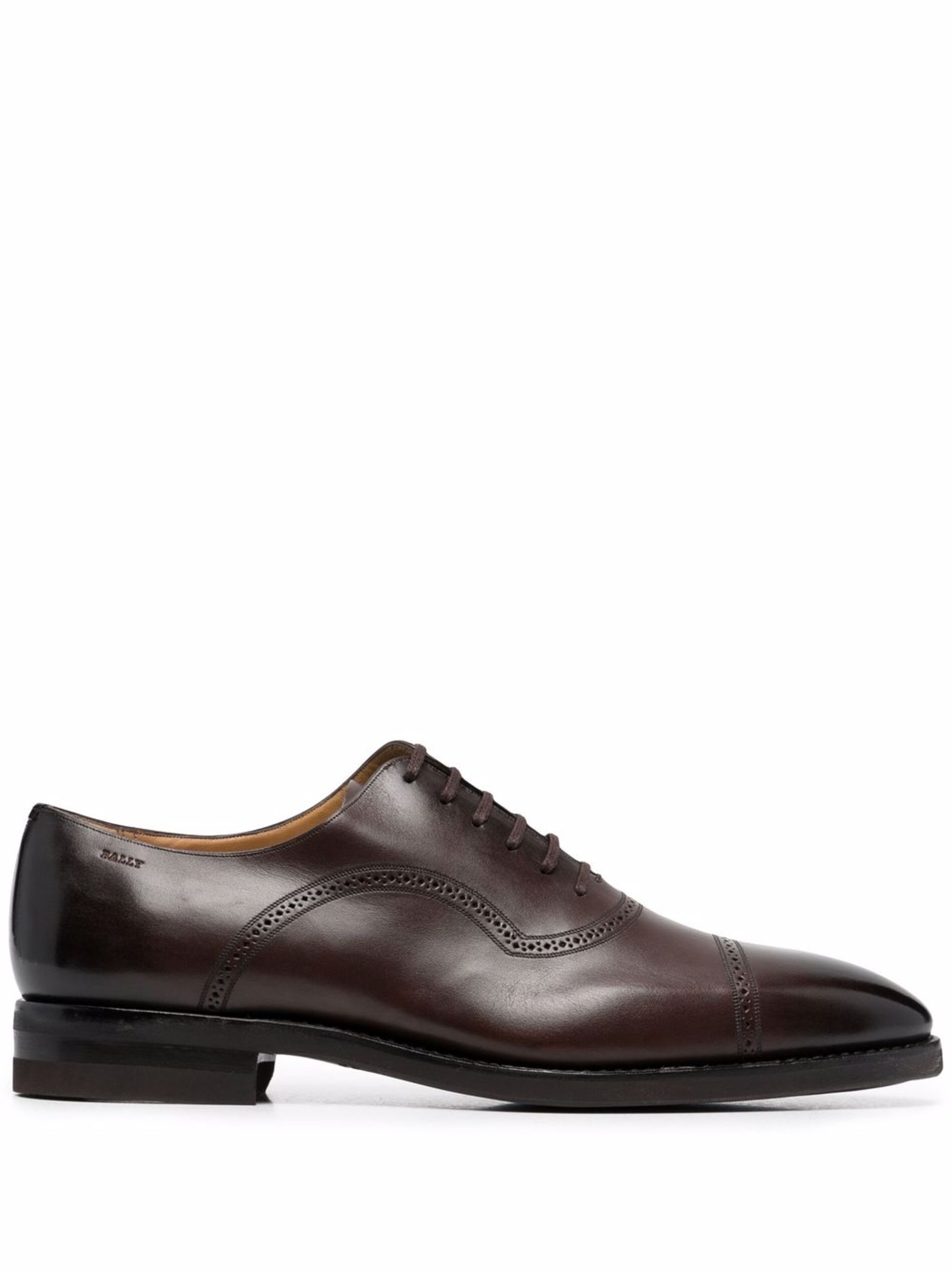 Bally o1y1224 Lace Up Leather Shoes in Mid Brown Size US 6 / EU 39 - 1 Thumbnail