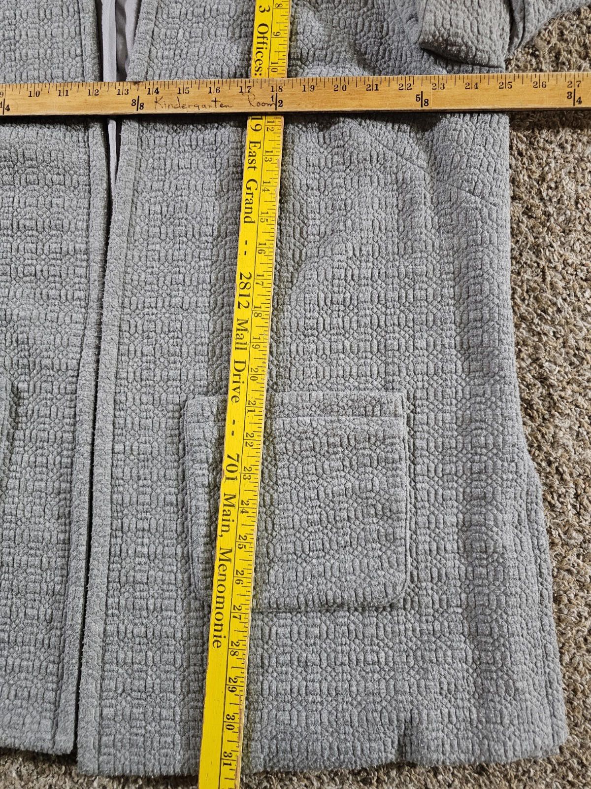 Designer Roz & Ali full zip sweater gray 2X Size XXL / US 16-18 / IT 52-54 - 4 Thumbnail