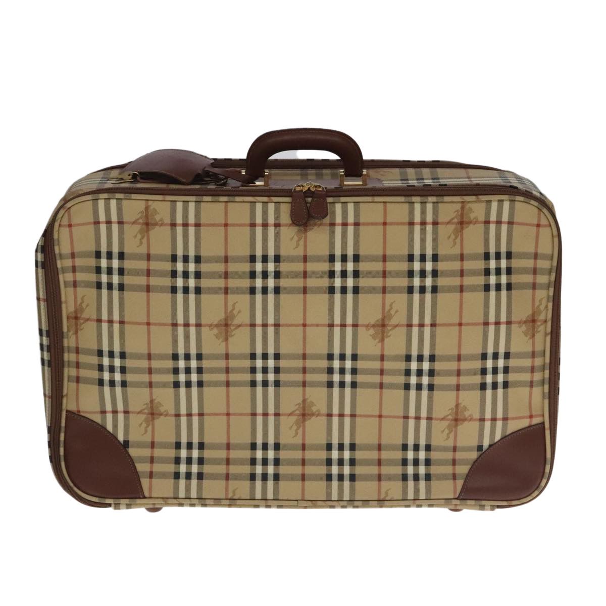 Burberry Nova Check Beige Canvas Travel Bag (Pre-Owned) Size ONE SIZE - 1 Thumbnail