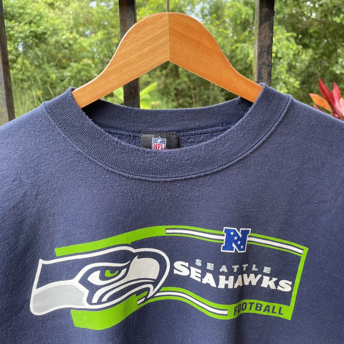NFL 🔥Vintage Y2K NFL Seattle Seahawks Football Sweatshirts Size US M / EU 48-50 / 2 - 6 Thumbnail