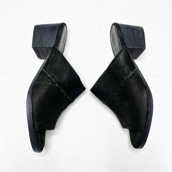 Eileen Fisher Eileen Fisher Kale Nubuck Leather Mule Slide 6 Block Heel Op Size US 6 / IT 36 - 3 Thumbnail