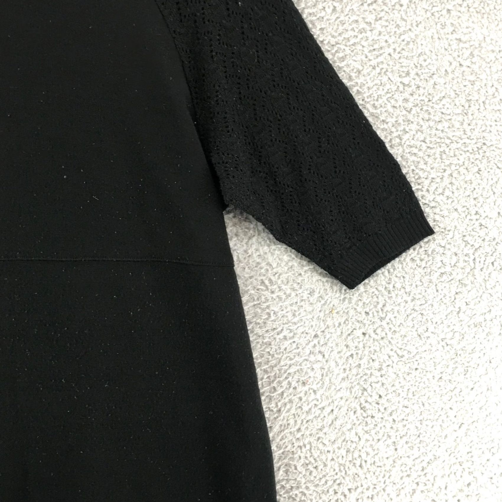 Vintage Lane Bryant Blouse Sweater Pullover 14/16 Black Round Neck Raglan Sleeve Womens Size XL / US 12-14 / IT 48-50 - 3 Thumbnail