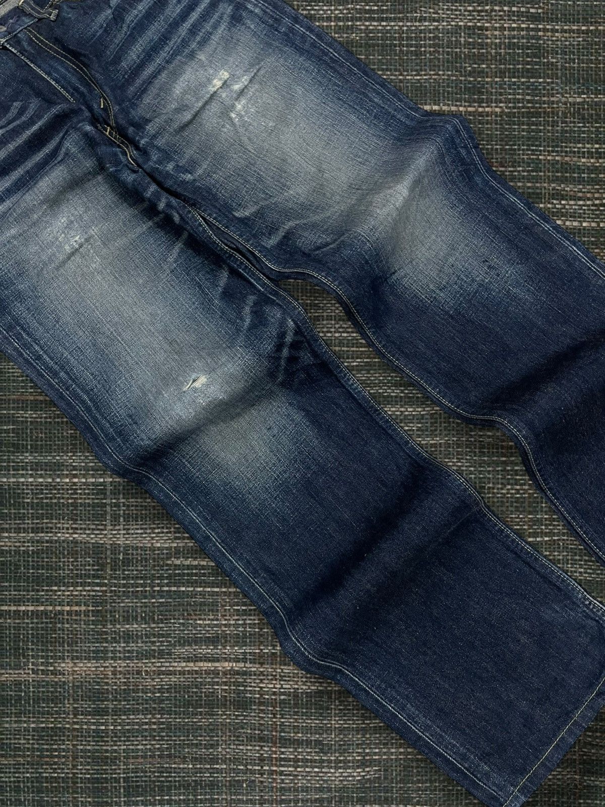 Levi's Vintage Clothing Vintate 1990s Designer Levis 502 Distressed Blue Denim Size US 29 - 6 Thumbnail