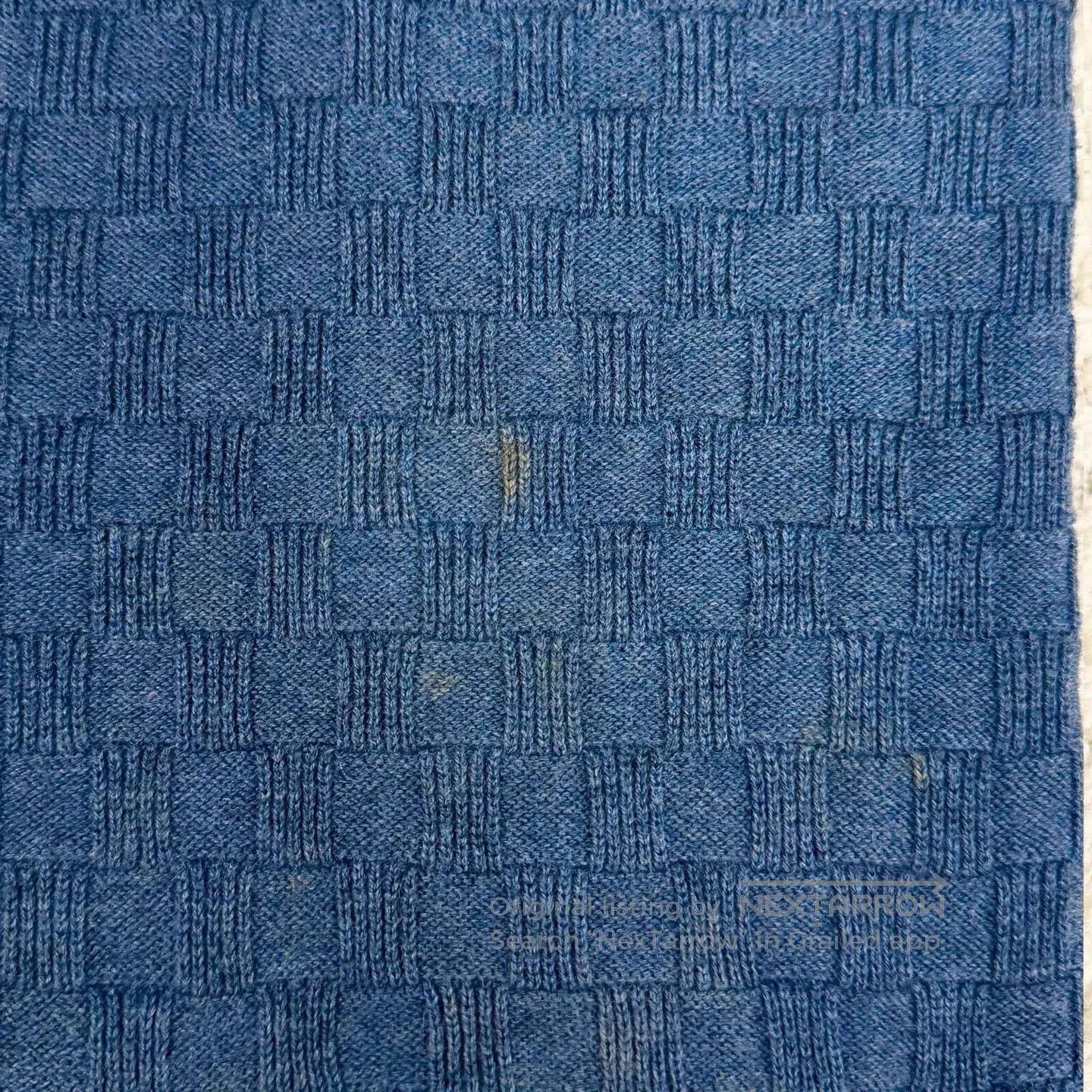 Louis Vuitton Blue Textured Long Sleeve Sweater Size M. Size US M / EU 48-50 / 2 - 5 Thumbnail