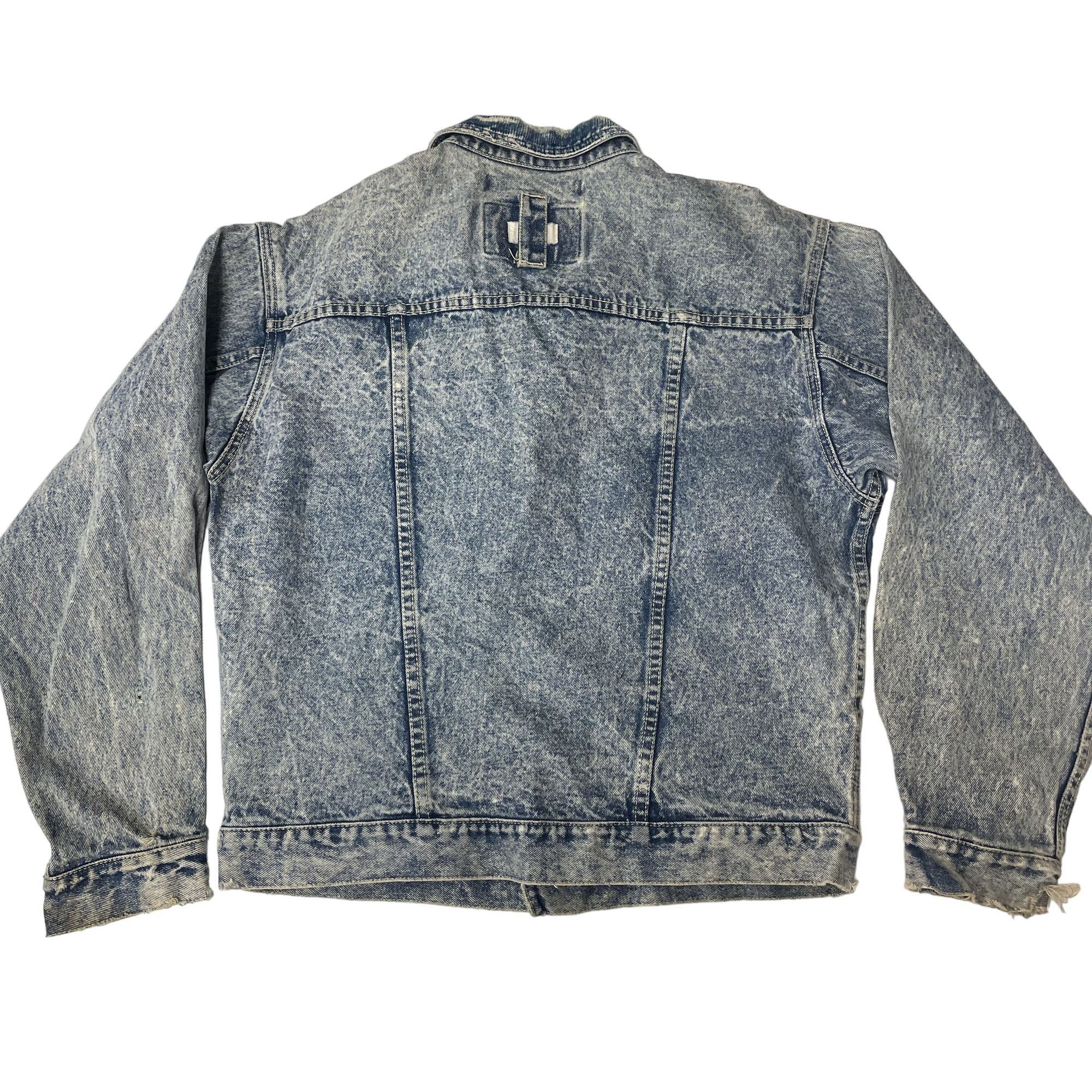 Other Vtg Code Bleu DESTROYED Blue Jean ACID WASH Jacket Size US M / EU 48-50 / 2 - 2 Thumbnail