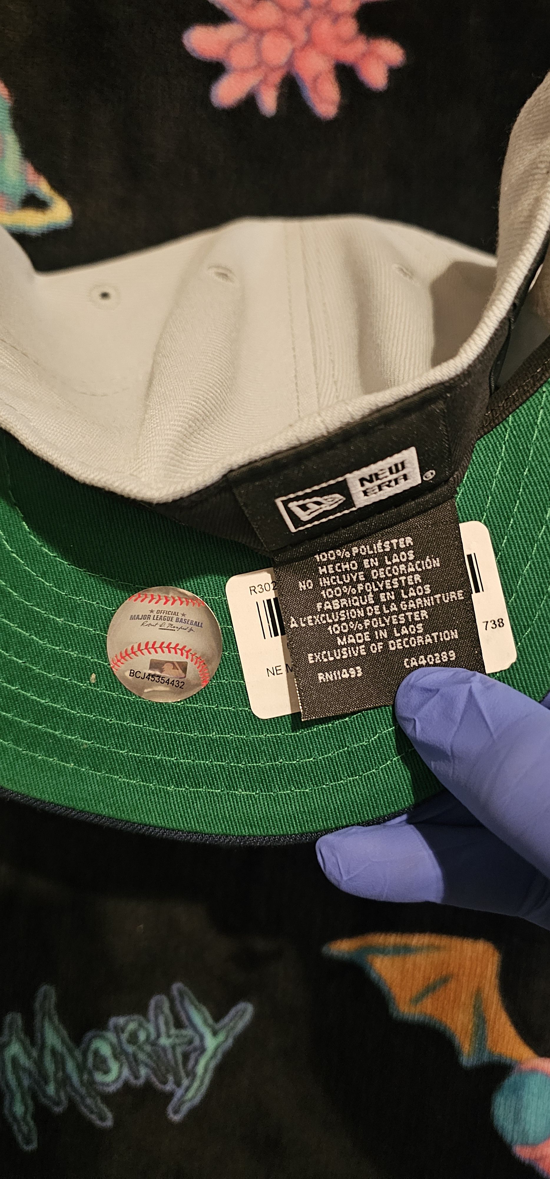 New Era Sz 7 3/8 "Deathnote: Ryuk" inspired Seattle Mariners Size ONE SIZE - 4 Thumbnail