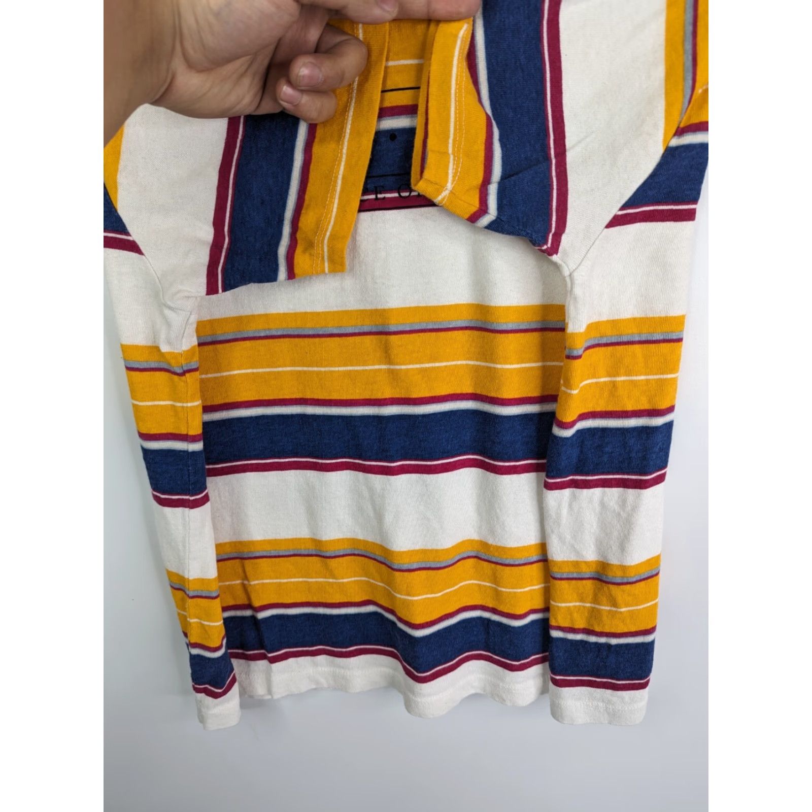 RVCA RVCA T-Shirt Womens Small Striped Multicolored Tee Casual Short Sleeve Crew Neck Pullover Size S / US 4 / IT 40 - 3 Thumbnail