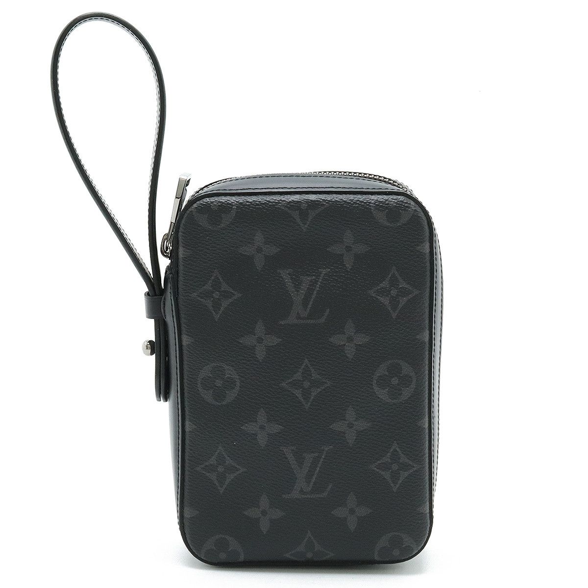 Louis Vuitton Louis Vuitton Louis Vuitton Monogram Eclipse Box Clutch Handbag M61872 Canvas Clutch Bag M61872 in Great Condition Size ONE SIZE - 1 Thumbnail