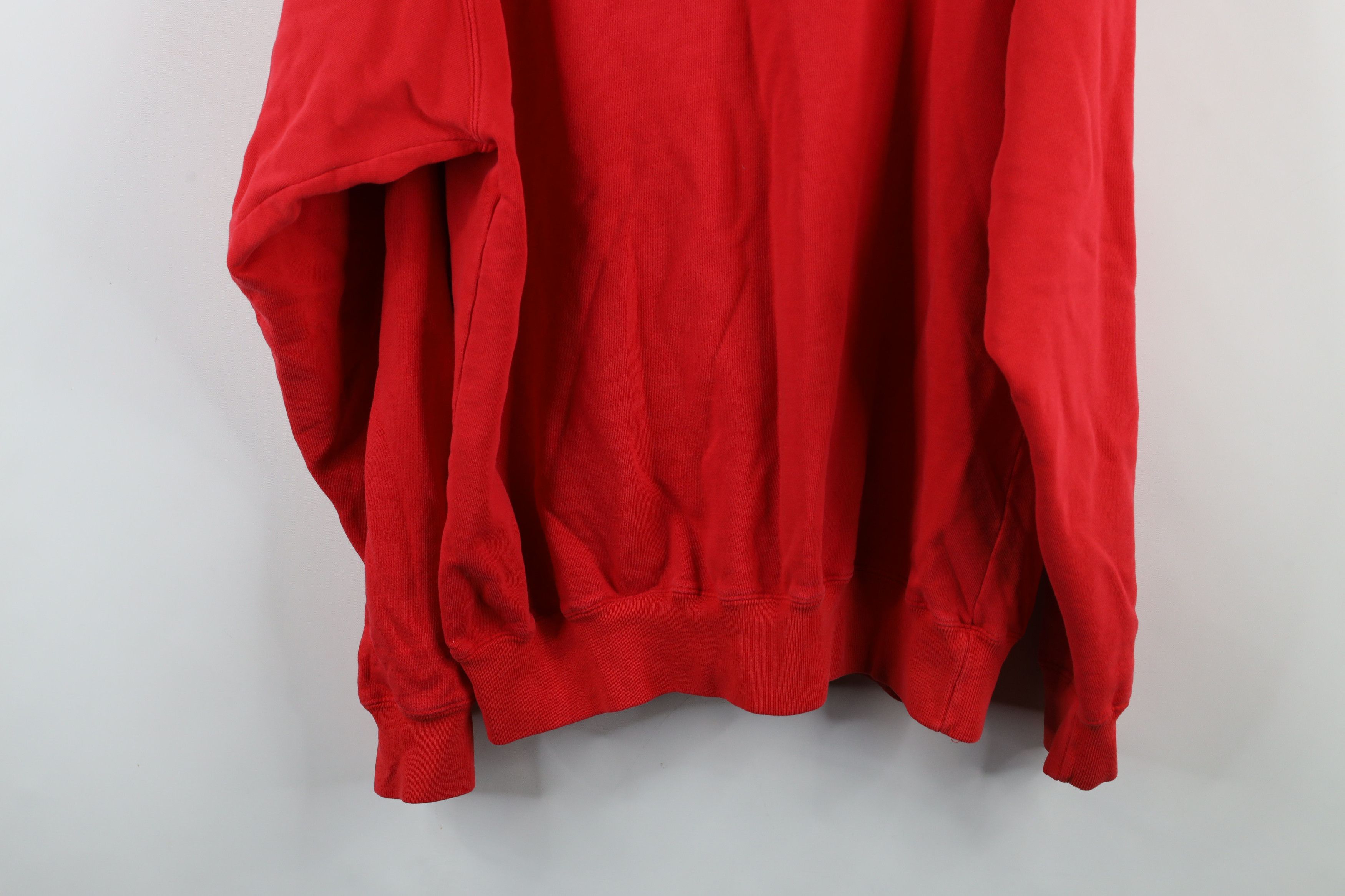 Nautica × Vintage Vintage 90s Nautica French Terry Crewneck Sweatshirt Red Size US L / EU 52-54 / 3 - 12 Thumbnail