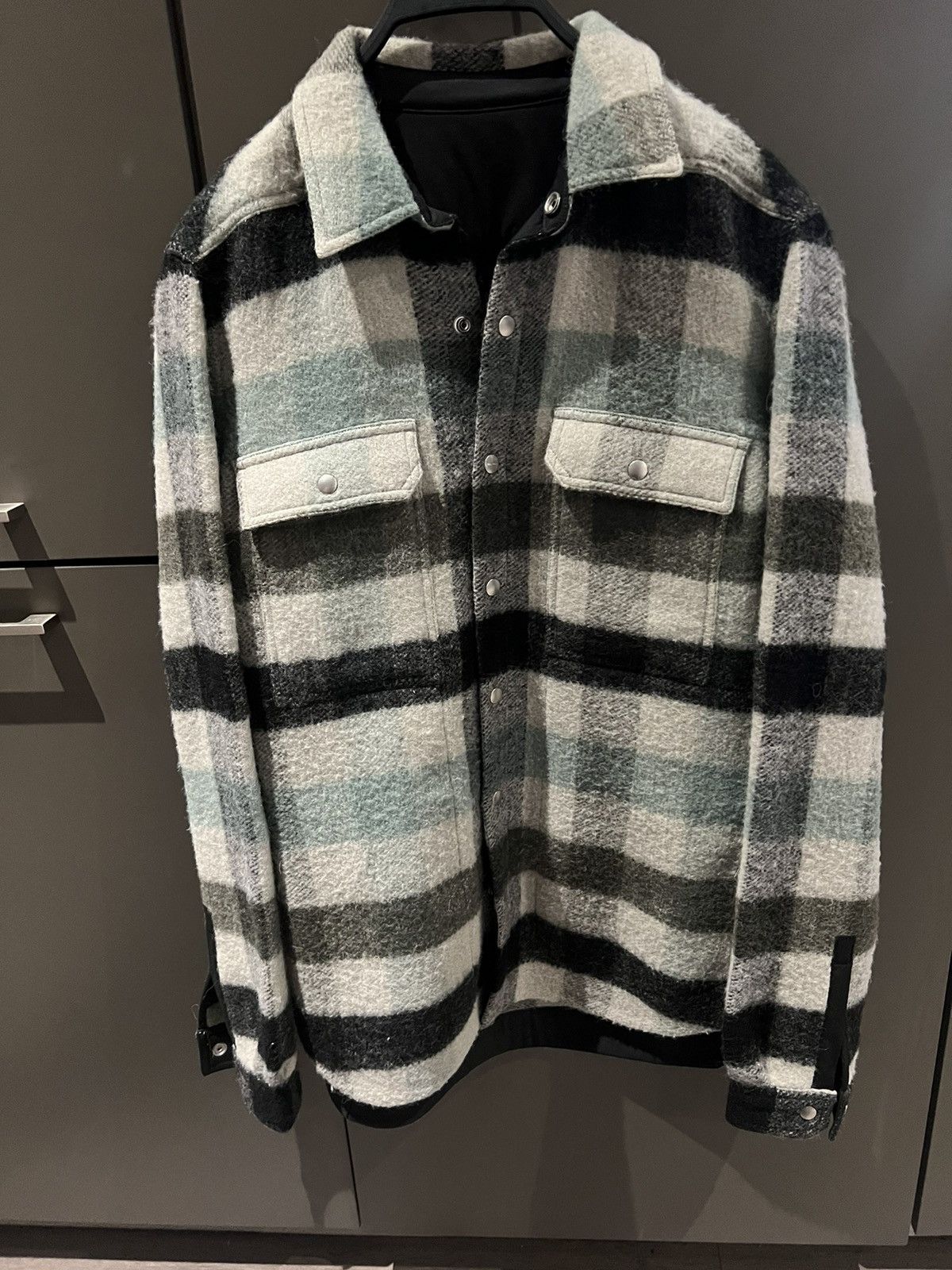 Rick Owens Check Overshirt Jacket