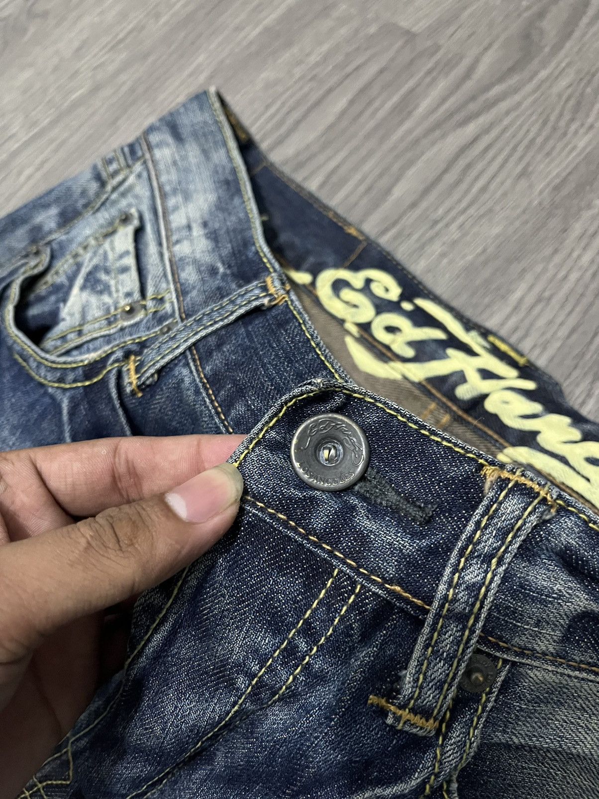 Ed Hardy 💀Y2k Ed Hardy by Christian Audigier Jeans💀 Size US 30 / EU 46 - 8 Thumbnail