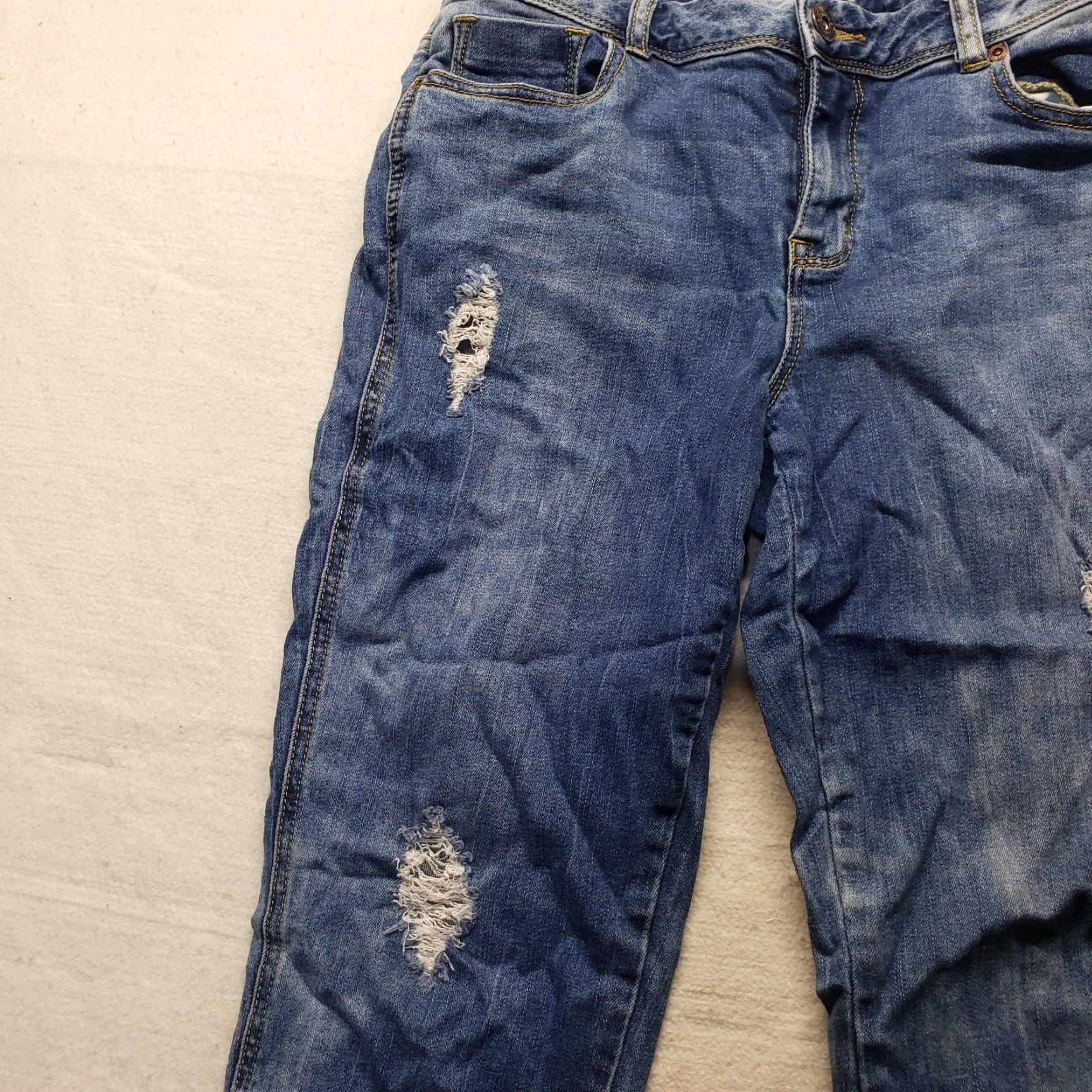 Vintage Maurices Bootcut Jeans Medium Wash Blue Denim Pants Relaxed Women's 10 Cotton Polyester Spandex 5-Pocket Size 32" / US 10 / IT 46 - 2 Thumbnail