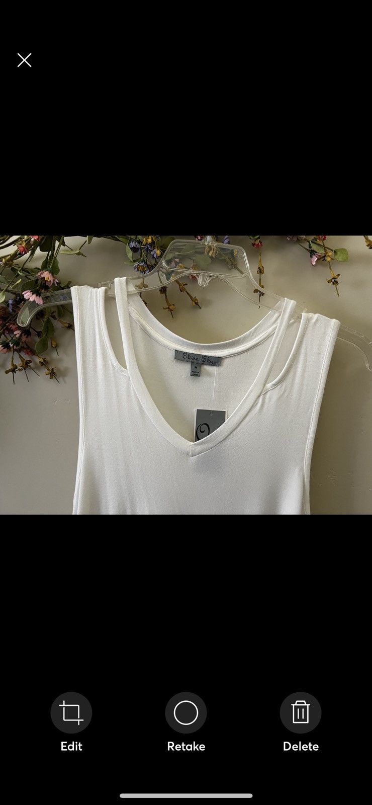 Other New with Tags Women’s Olivia Sky White Long Tunic or Tank Size M / US 6-8 / IT 42-44 - 7 Thumbnail