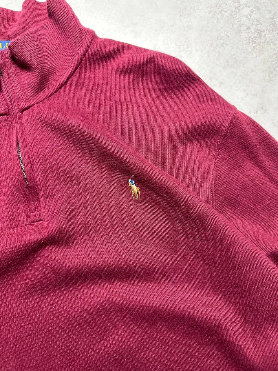 Polo Ralph Lauren × Vintage Vintage Polo Ralph Lauren Quarter Zip Sweater XL Size US XL / EU 56 / 4 - 4 Thumbnail