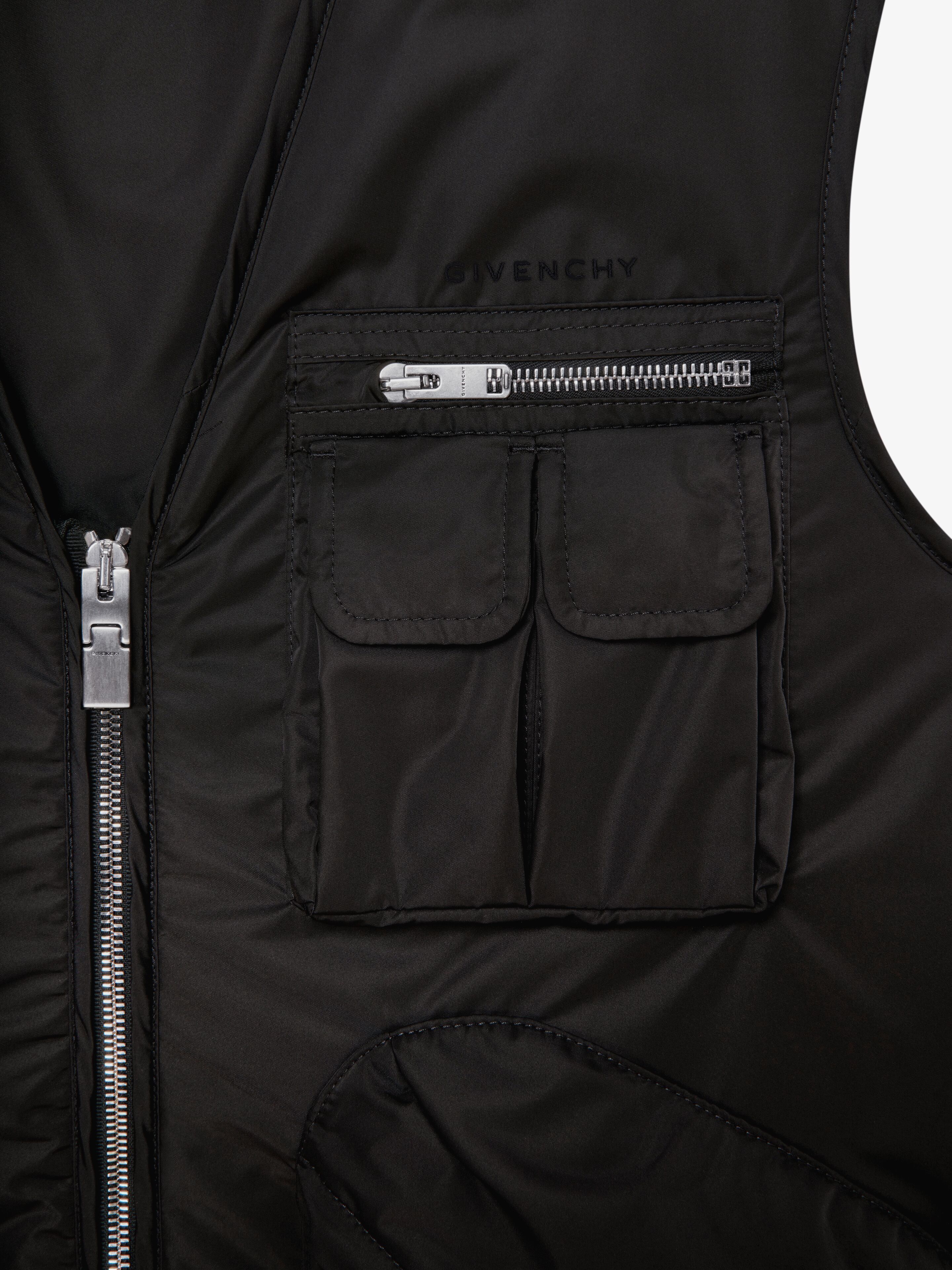 Givenchy o1w1db10325 Sleeveless Vest in Black Size 38R - 6 Thumbnail