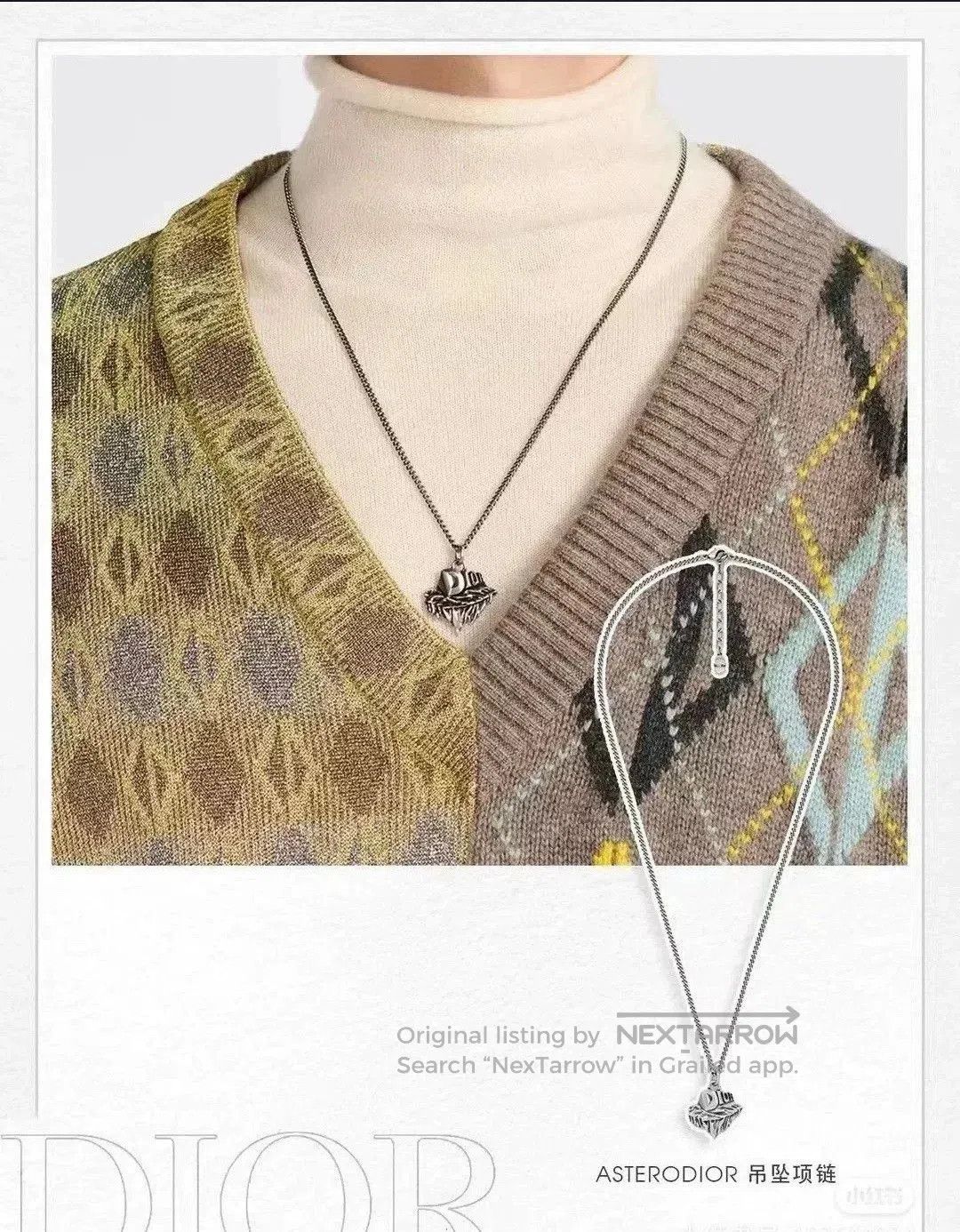 Dior Dior Men's AsteroDior Pendant Necklace. Size ONE SIZE - 5 Thumbnail