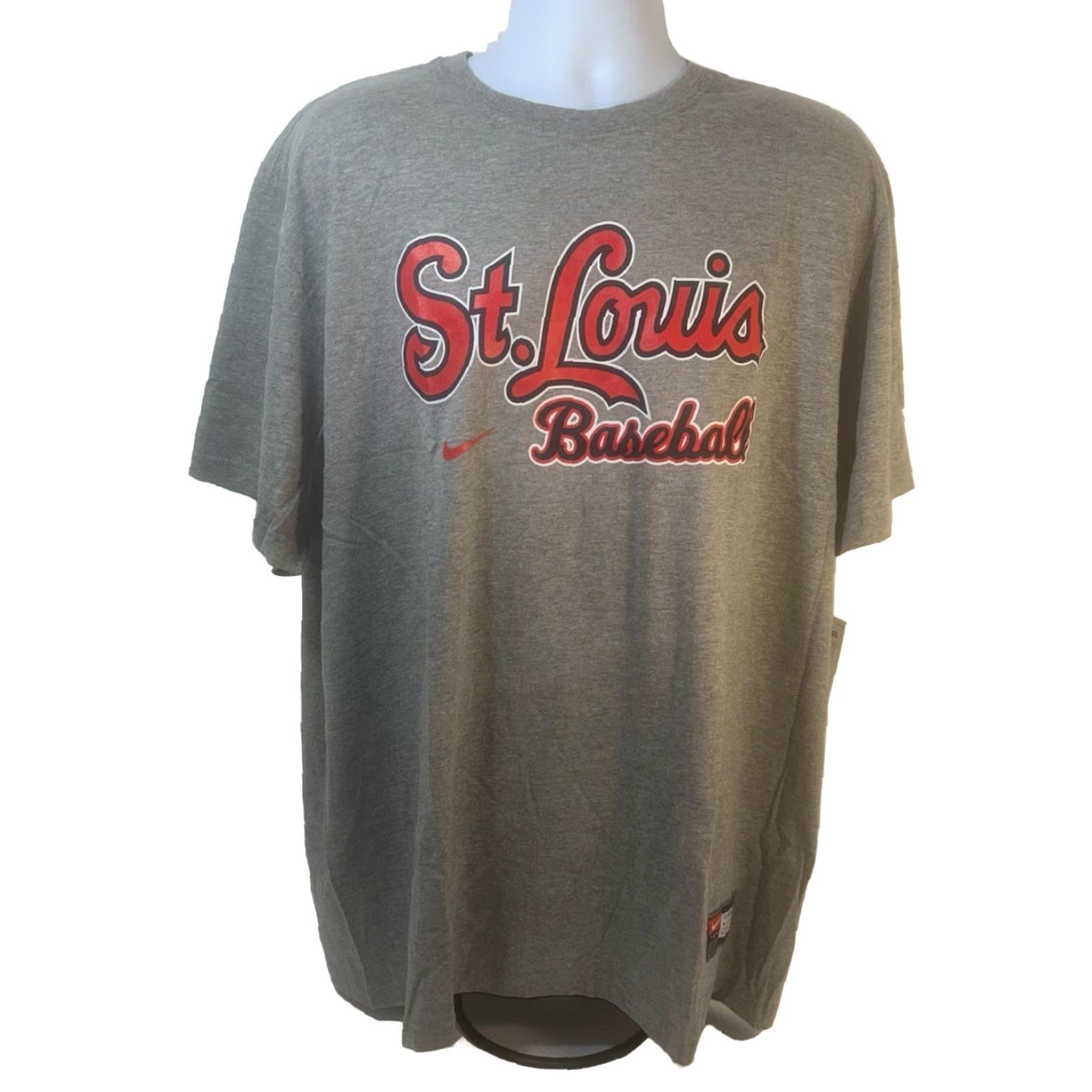 Nike VINTAGE St Louis Cardinals Baseball Nike Shirt Men 3XL Dark Heather Gray Short Sleeve Size US XXL / EU 58 / 5 - 3 Thumbnail
