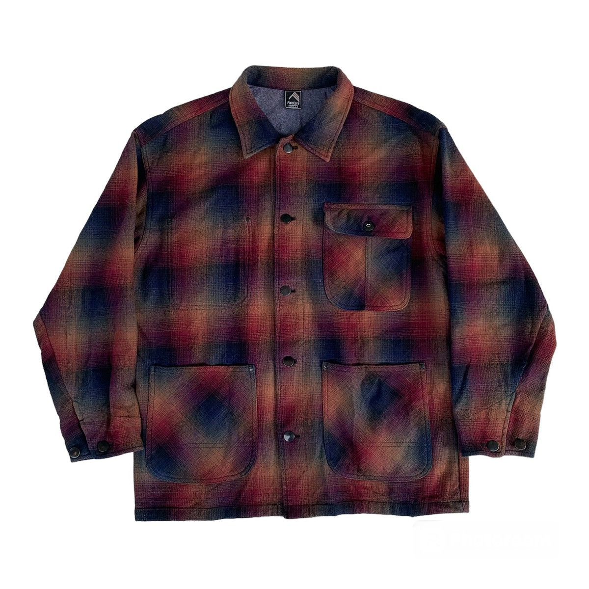 Japanese Brand JapaneseBrand Fieldcore Plaid Worker Chore Flannel Jacket Size US L / EU 52-54 / 3 - 1 Thumbnail