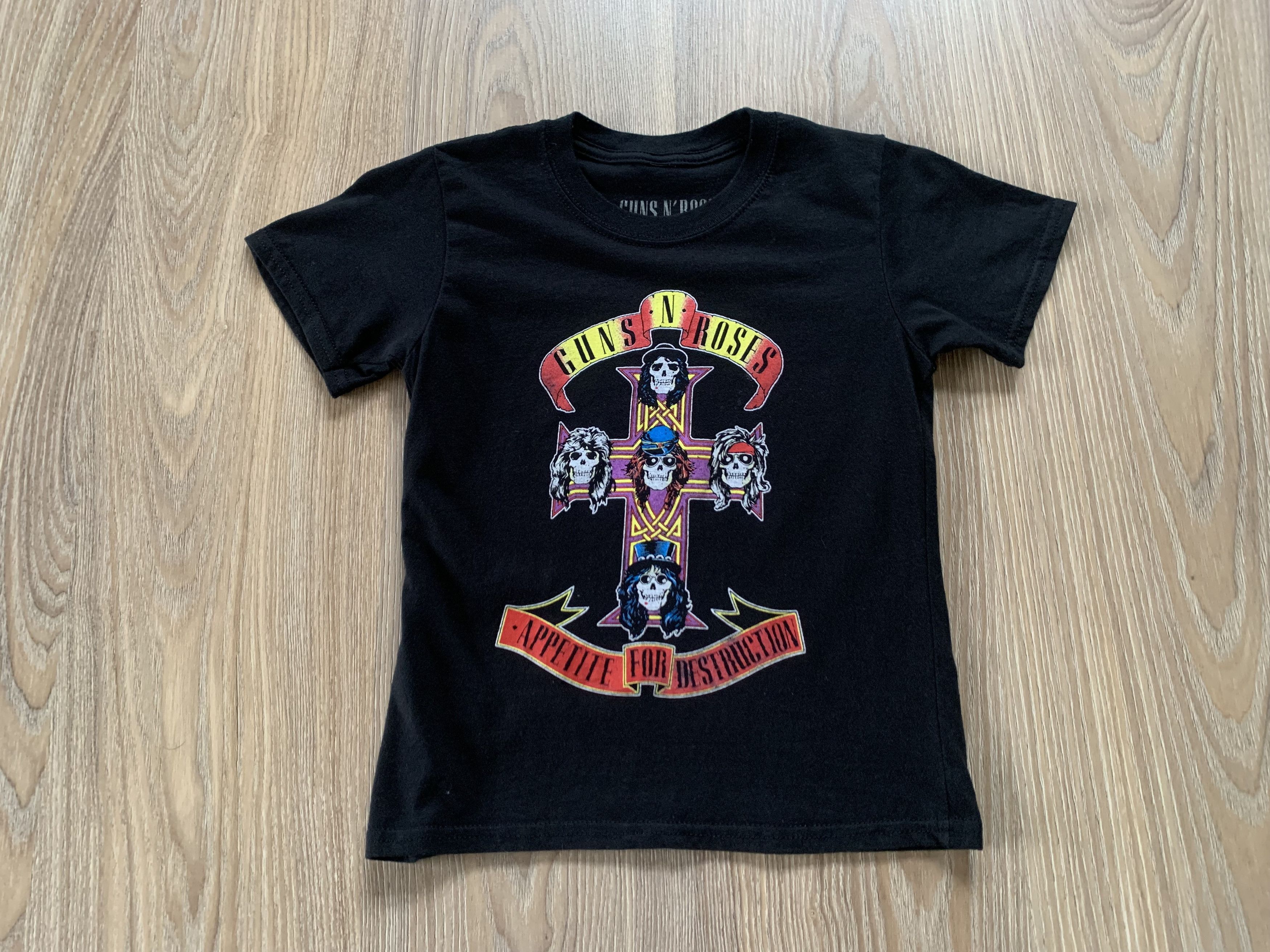 Band Tees Vintage Kids Guns N Roses Big Logo T-Shirt Size US XXS / EU 40 - 2 Thumbnail