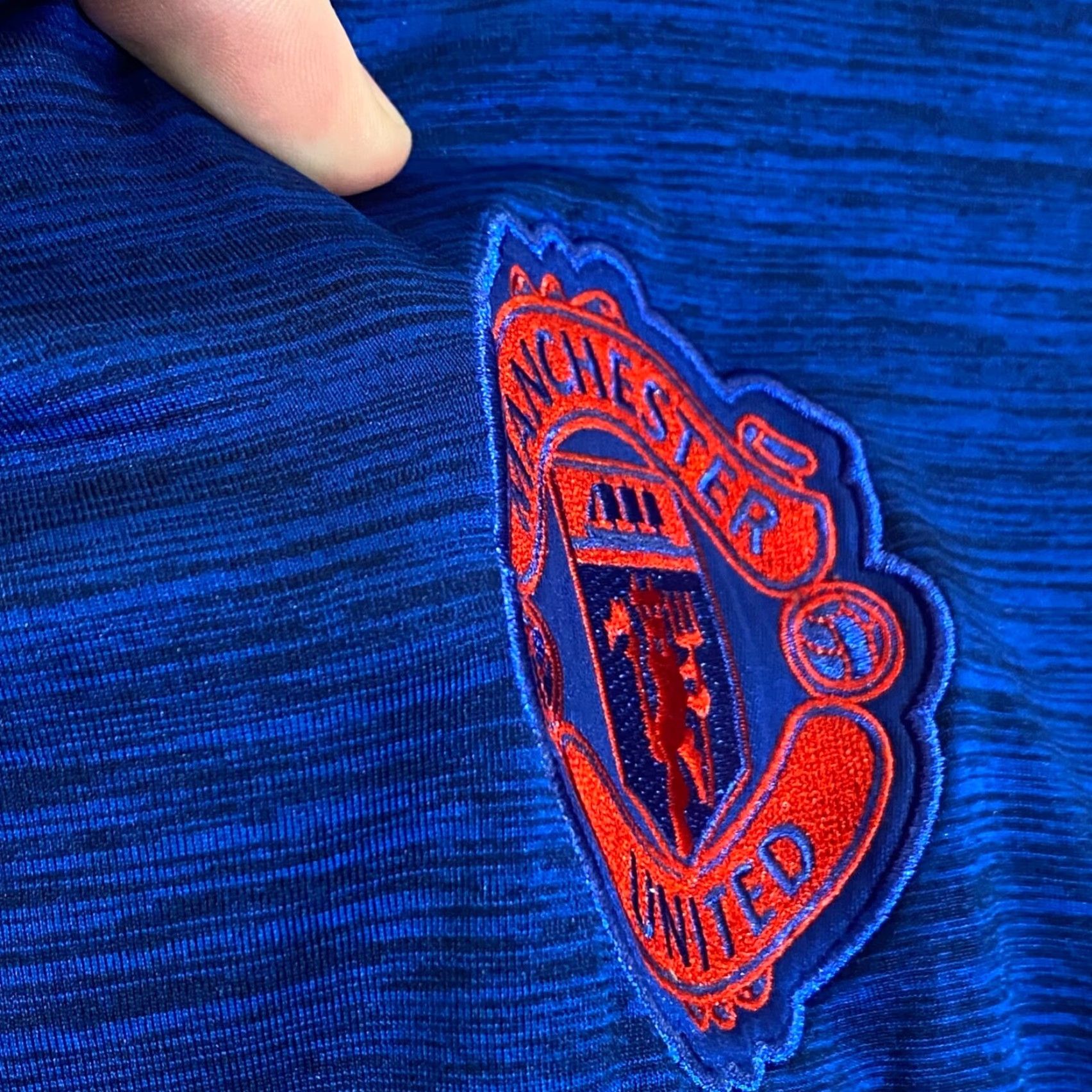 Adidas Adidas Jersey MUFC Red Devils Soccer Shirt Mens Small Blue Short Sleeve Size US S / EU 44-46 / 1 - 5 Thumbnail