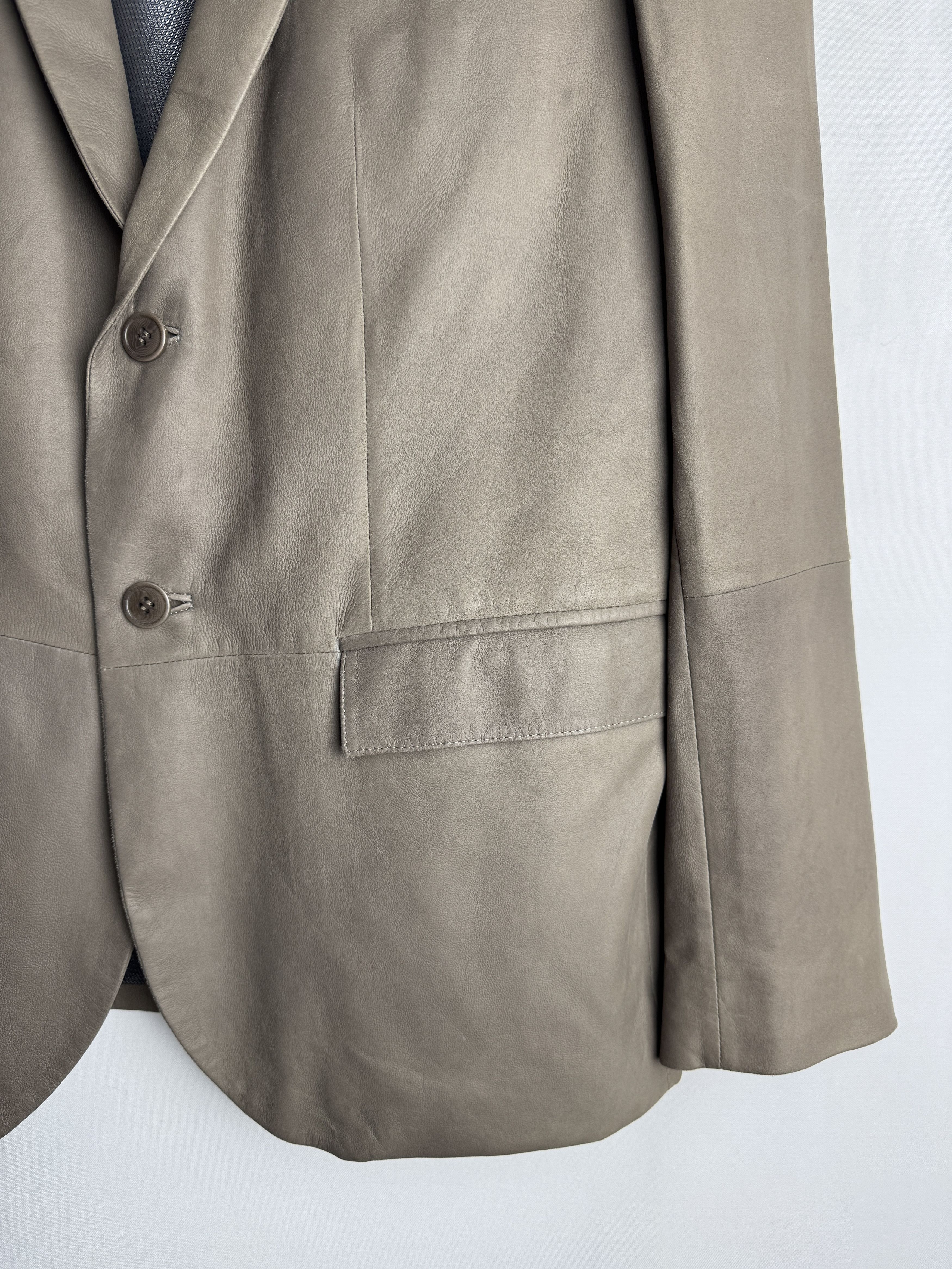 Designer × Louis Feraud FERAUD men’s leather suit jacket Size 50R - 7 Thumbnail