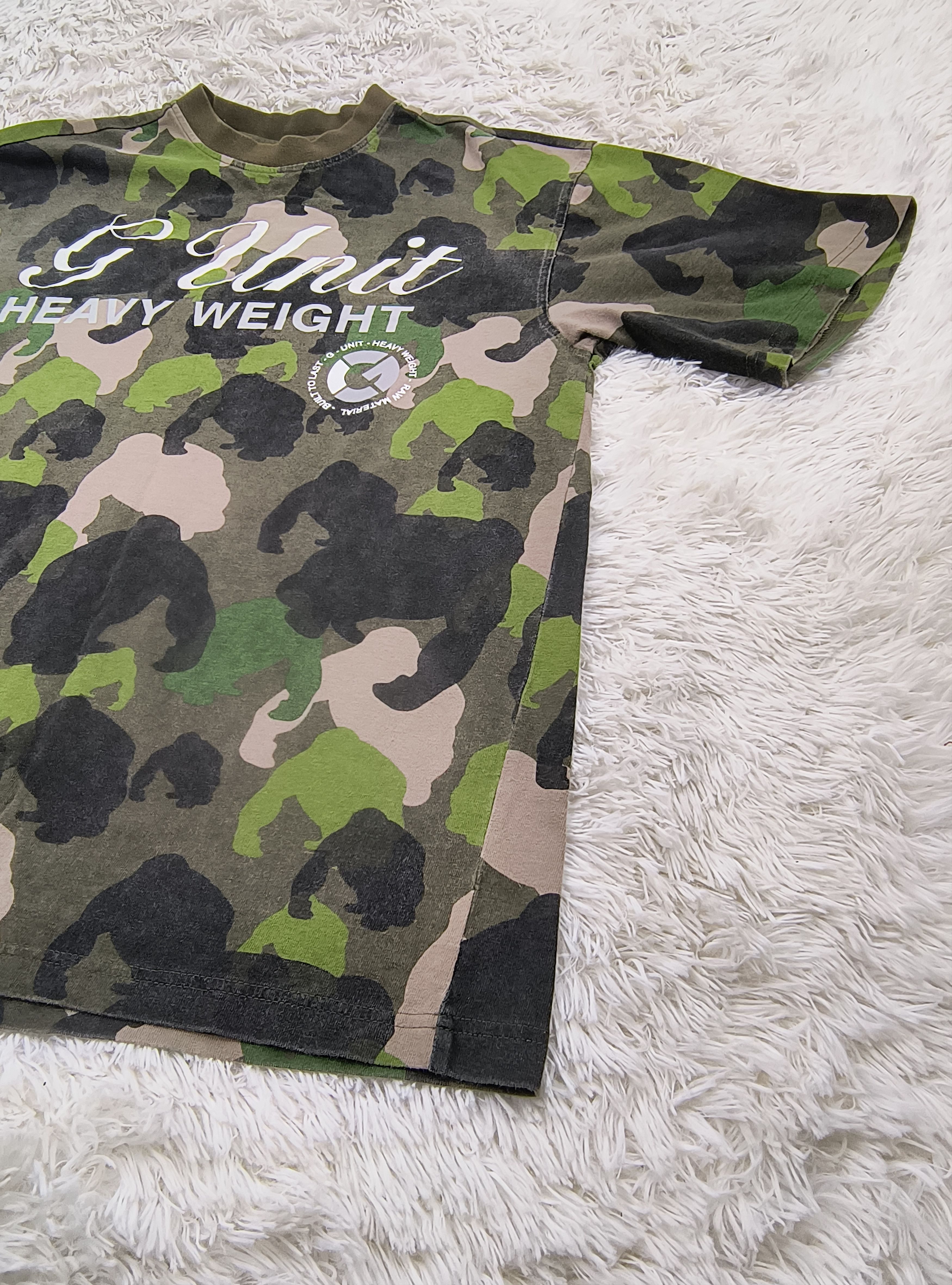 50 Cent Vintage Y2K G Unit camo tee Size US L / EU 52-54 / 3 - 4 Thumbnail