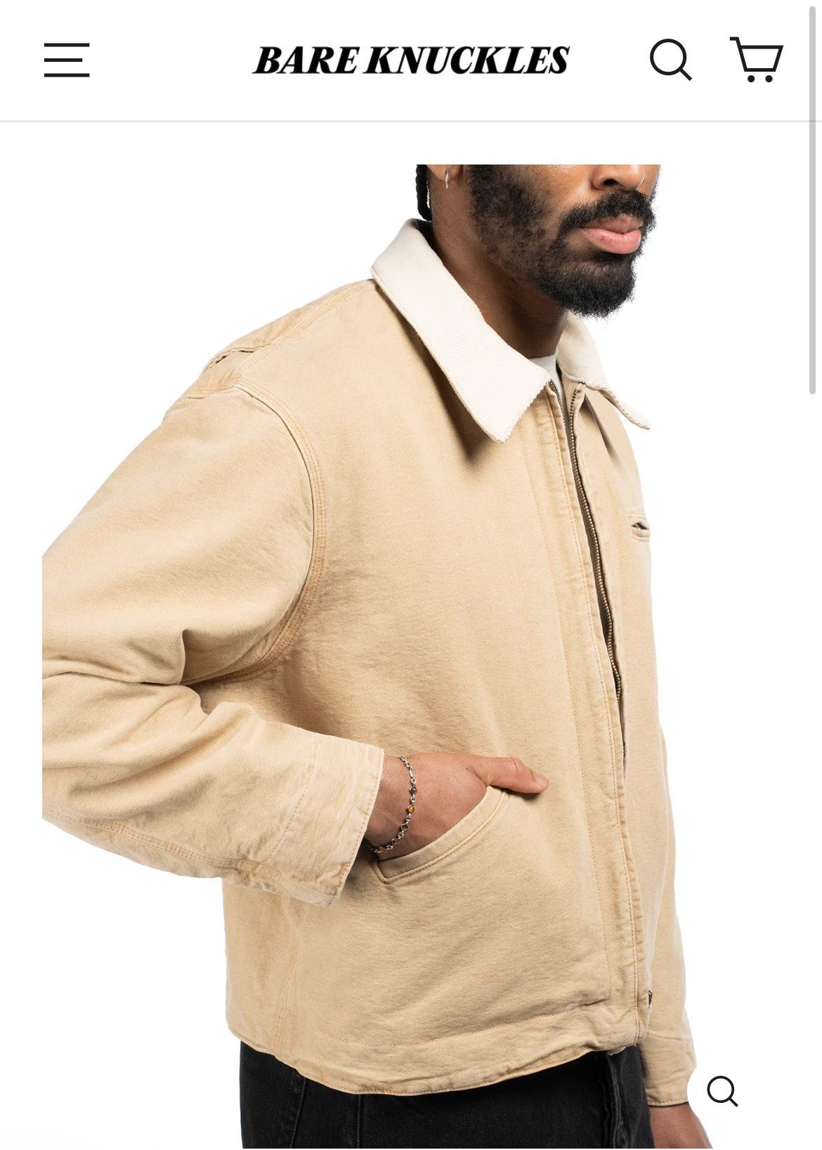 Bare Knuckles Canvas Work Jacket Size US XL / EU 56 / 4 - 14 Thumbnail