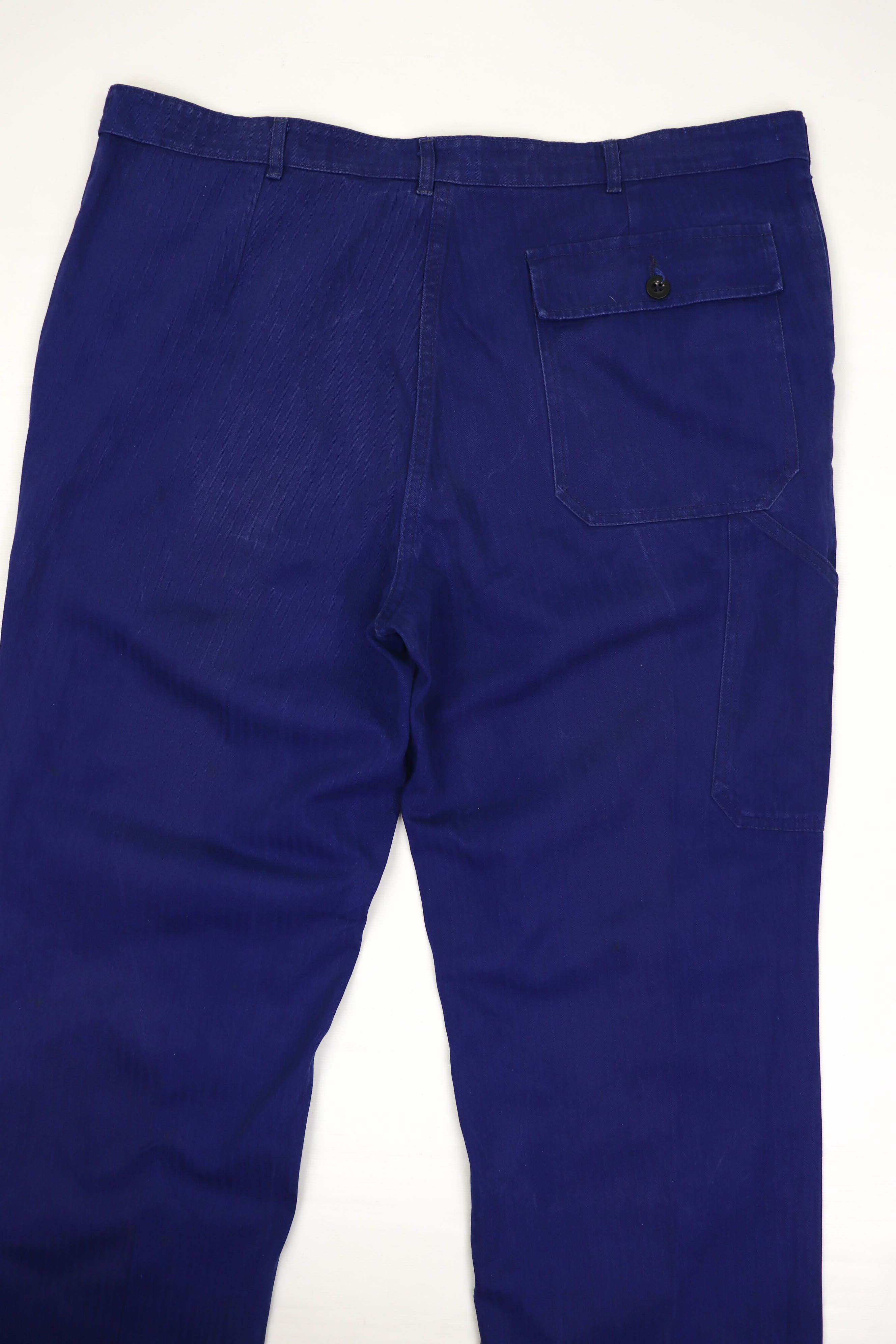Vintage Vintage French Workers SANFOR Blue Cotton Chore Pants Size US 40 / EU 56 - 7 Thumbnail