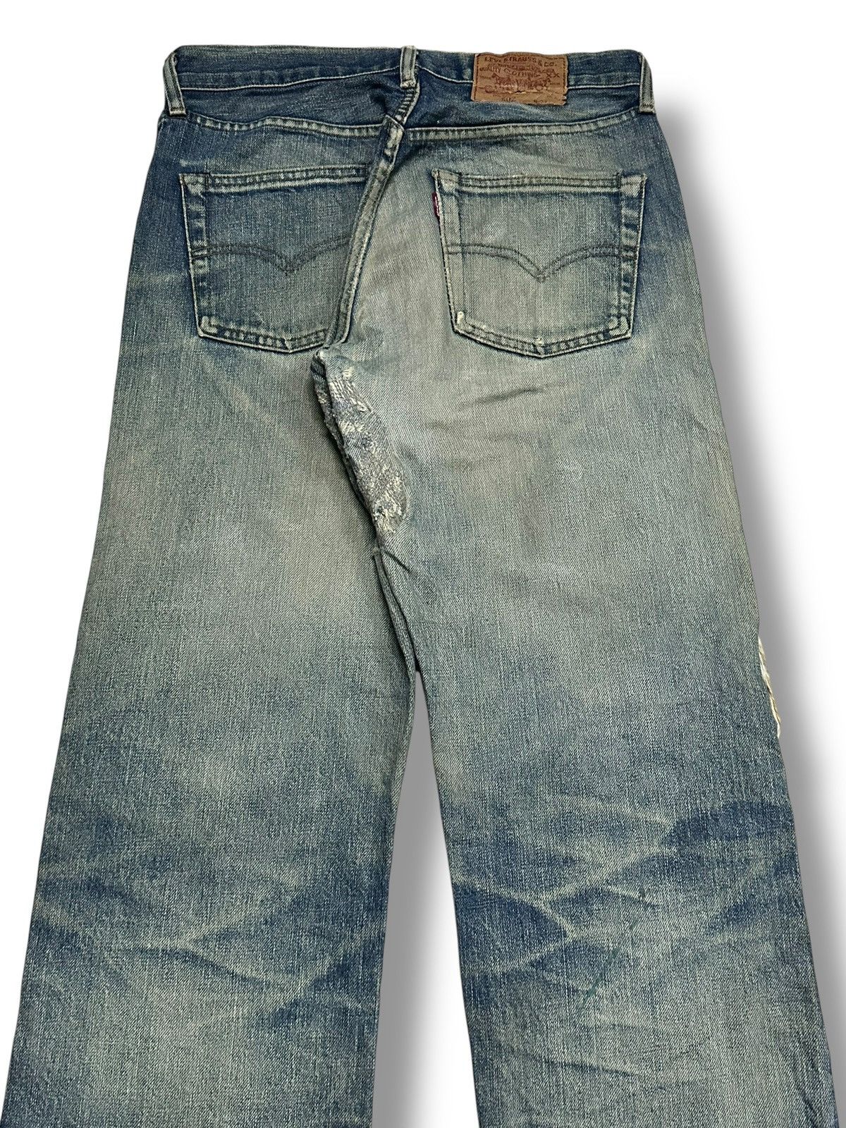 Levi's Levis 90's 502 Big E Vintage Distressed Baggy Style Mudwash Size US 30 / EU 46 - 4 Thumbnail