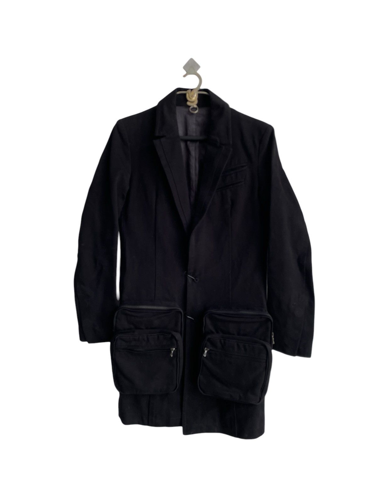 Julius SS09 Post Apocalypse 3D Pockets "Layer" Long Coat Jacket Size US M / EU 48-50 / 2 - 5 Thumbnail