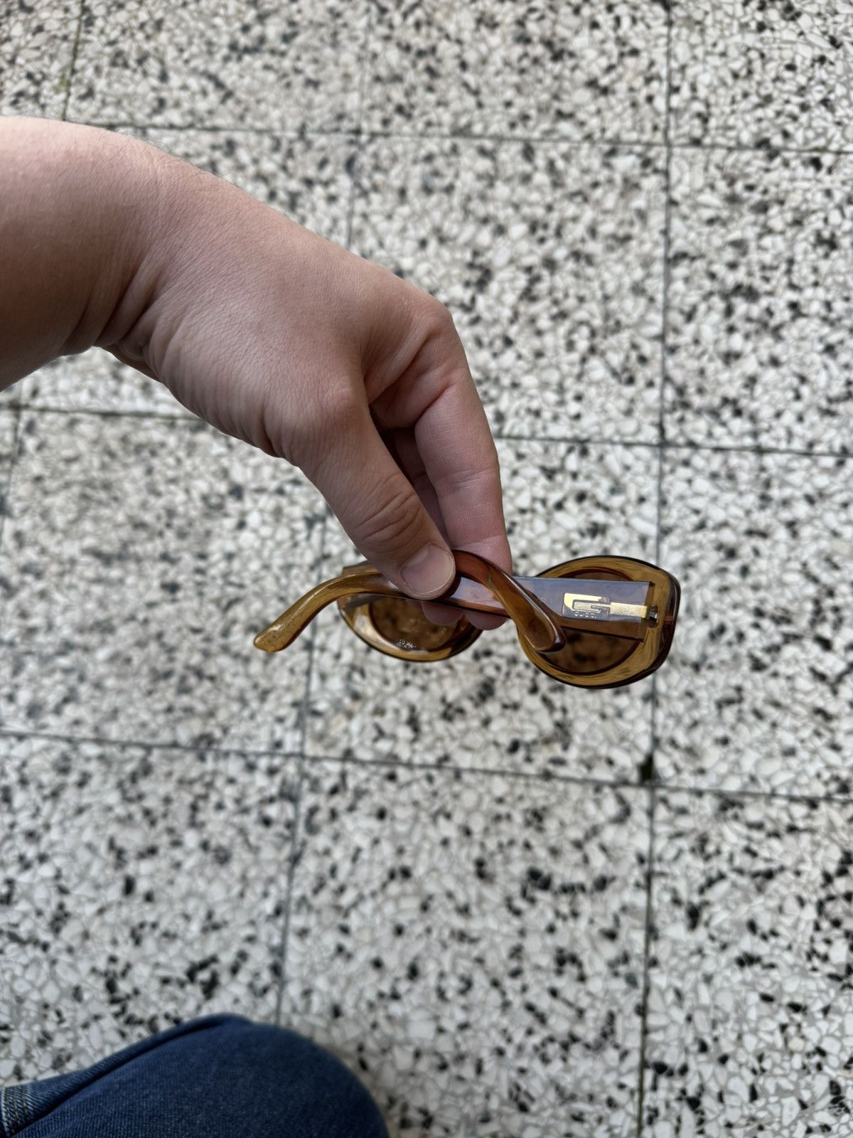 Gucci × Vintage GUCCI Sunglasses GG2430/S 4UF Side G Logo Clear Brown Size ONE SIZE - 7 Thumbnail