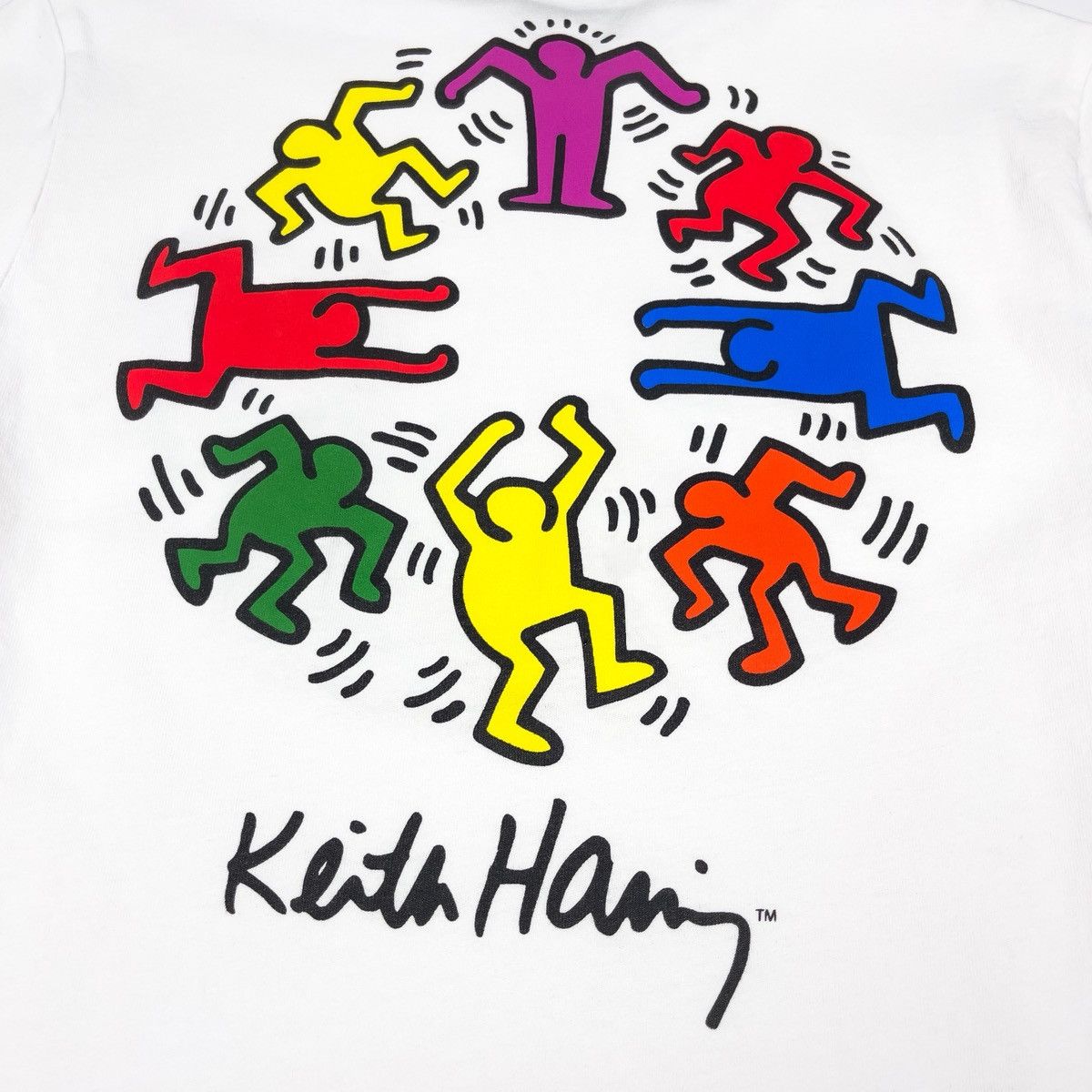 Keith Haring Vintage Keith Haring Dance Circle T-Shirt Size US XS / EU 42 / 0 - 4 Thumbnail