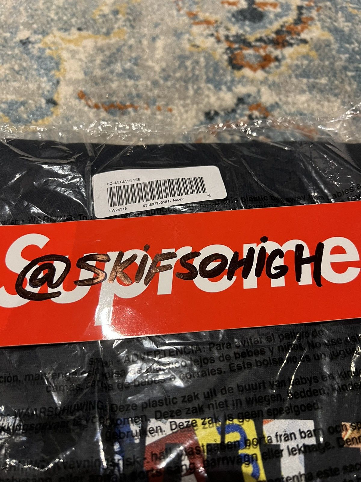 Supreme Supreme Tera Patrick Tee (Navy) Size M Size US M / EU 48-50 / 2 - 5 Thumbnail