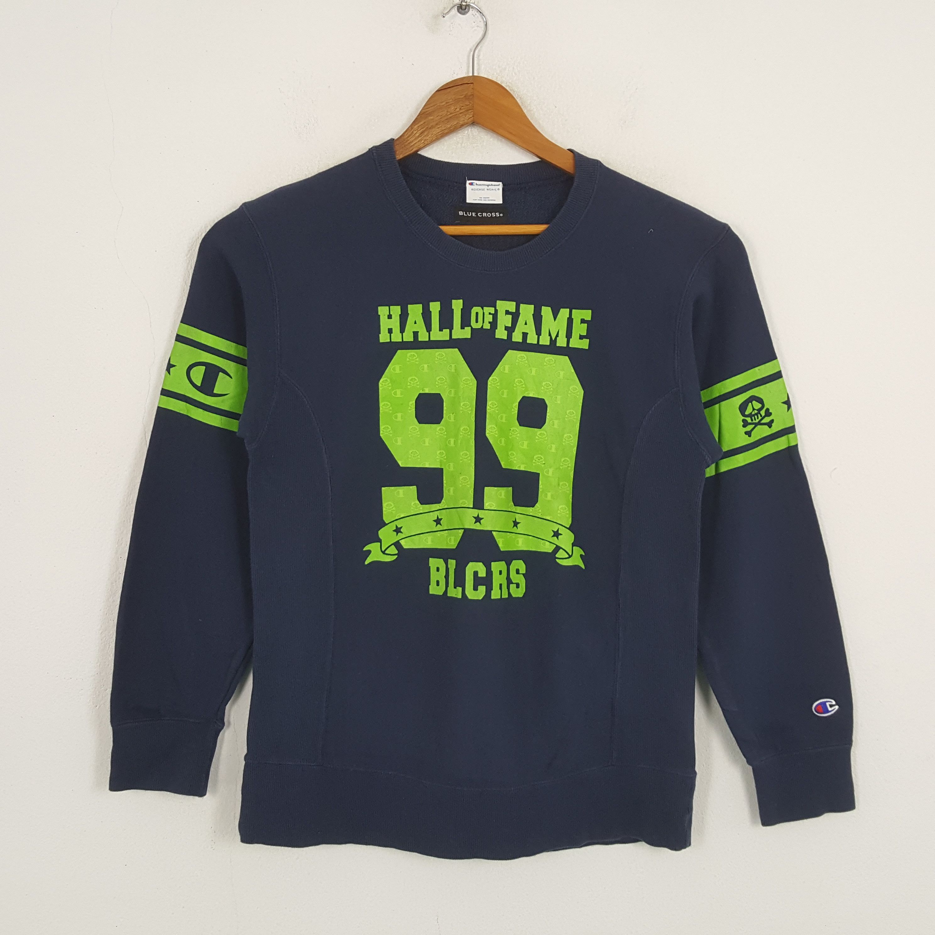 Champion × Vintage Vintage CHAMPION X BLUE CROSS Sportswear Sweatshirt Size US S / EU 44-46 / 1 - 1 Thumbnail