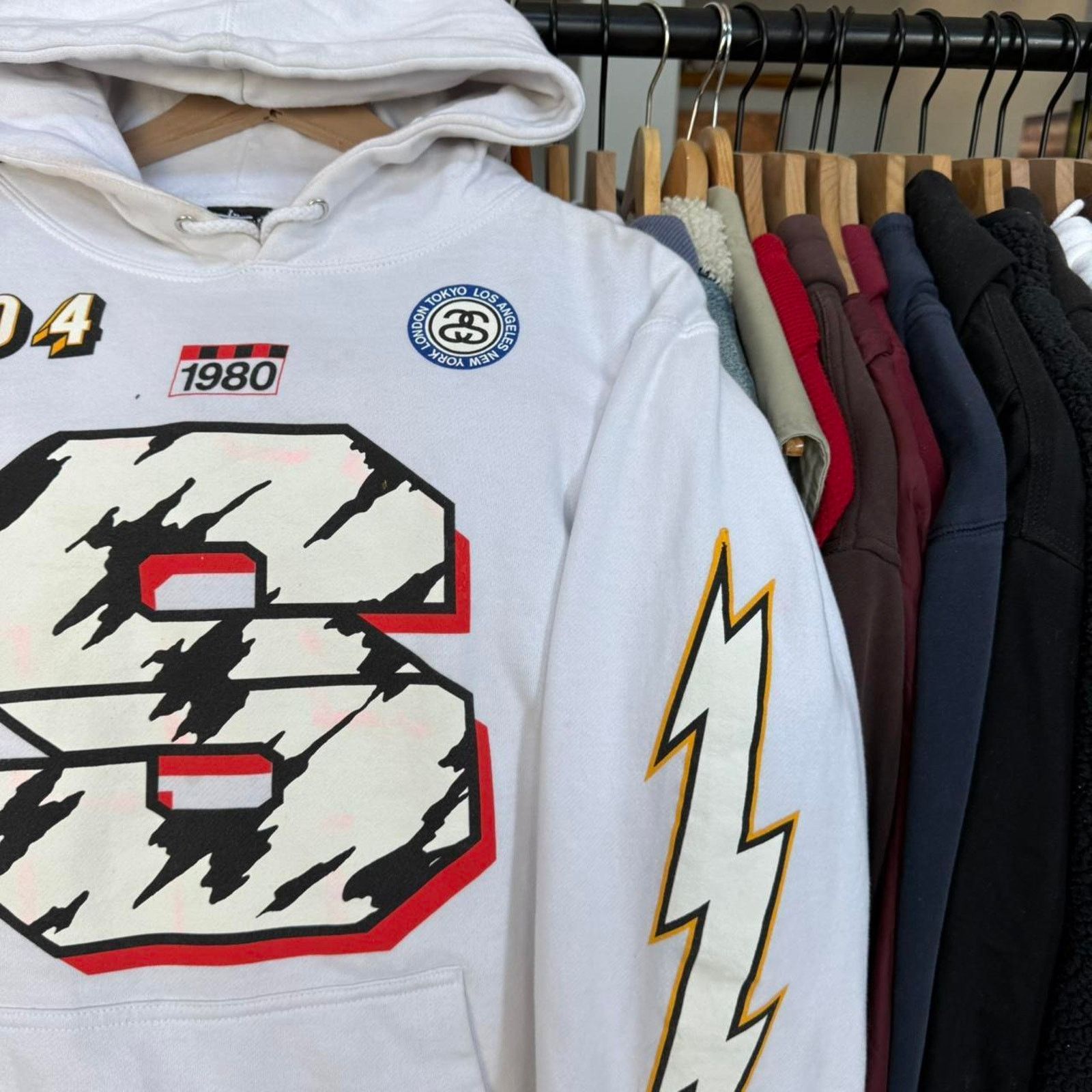 Stussy Vintage Y2K Stussy All Over Print Hoodie RARE Size US S / EU 44-46 / 1 - 3 Thumbnail