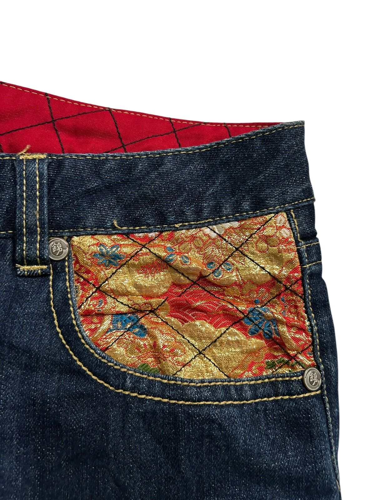 Japanese Brand × Kapital × Vintage RARE NISHIKI Oriental Brand Japanese Denim 🎌☠️☠️ Size US 40 / EU 56 - 12 Thumbnail