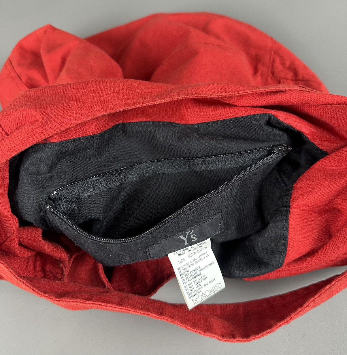 Yohji Yamamoto Y’s - Yohji Yamamoto Large Japanese Canvass Shoulder Tote Size ONE SIZE - 8 Thumbnail
